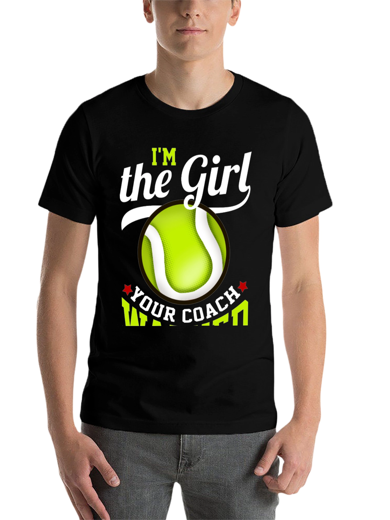 Black I'm the Girl Your Coach Warned You About T-Shirt view 7