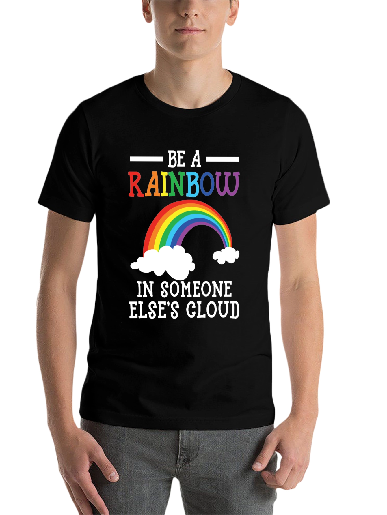 Rainbow Graphic T-Shirt - Be A Rainbow - 7