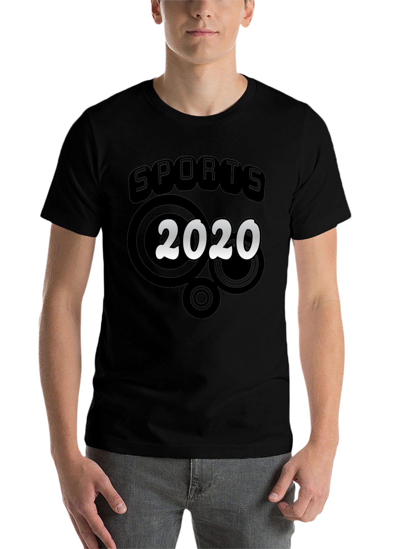 Black Sports 2020 Graphic T-Shirt view 7