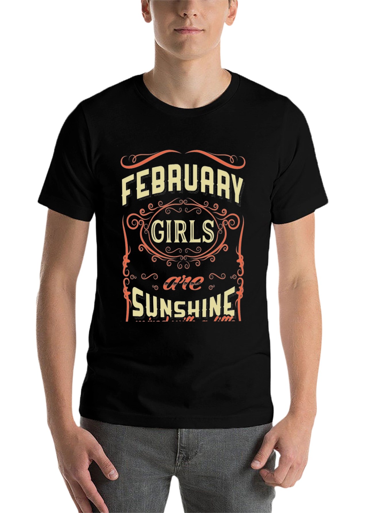 Black February Girls are Sunshine T-Shirt view 7