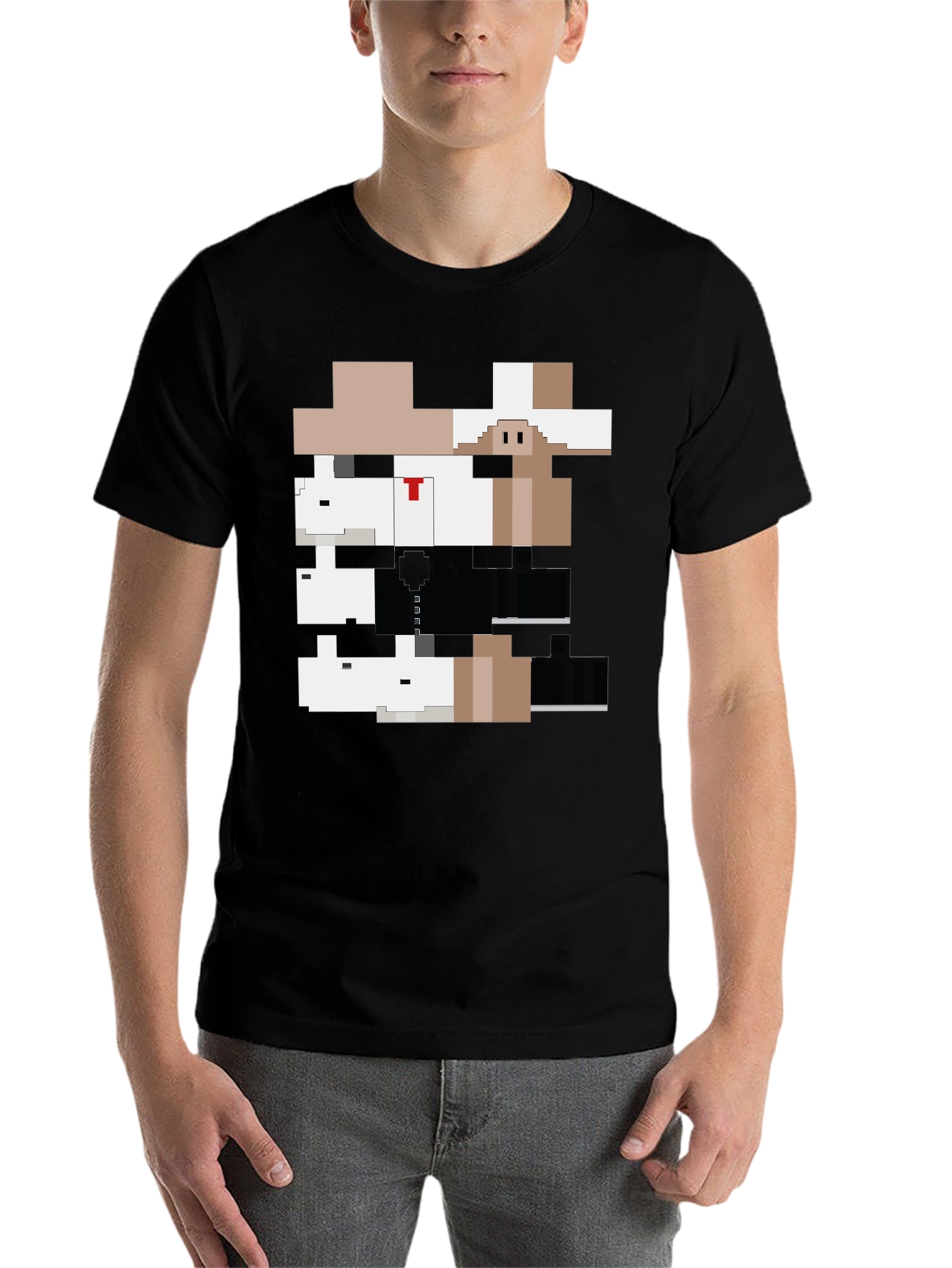 Pixelated Gangster Animals Graphic Tee - 7