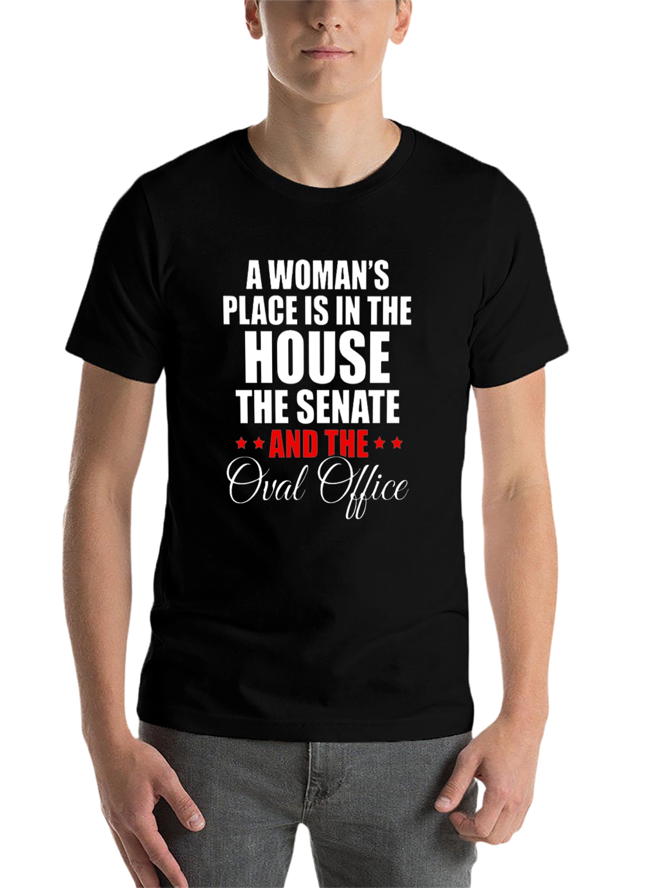 Black Empowered Woman T-Shirt - House, Senate, Oval Office view 7
