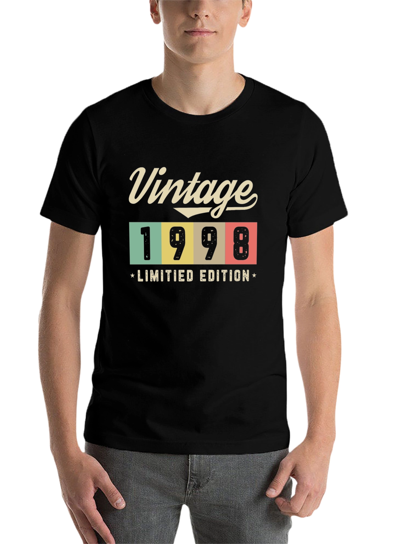 Black Vintage 1998 Limited Edition T-Shirt view 7
