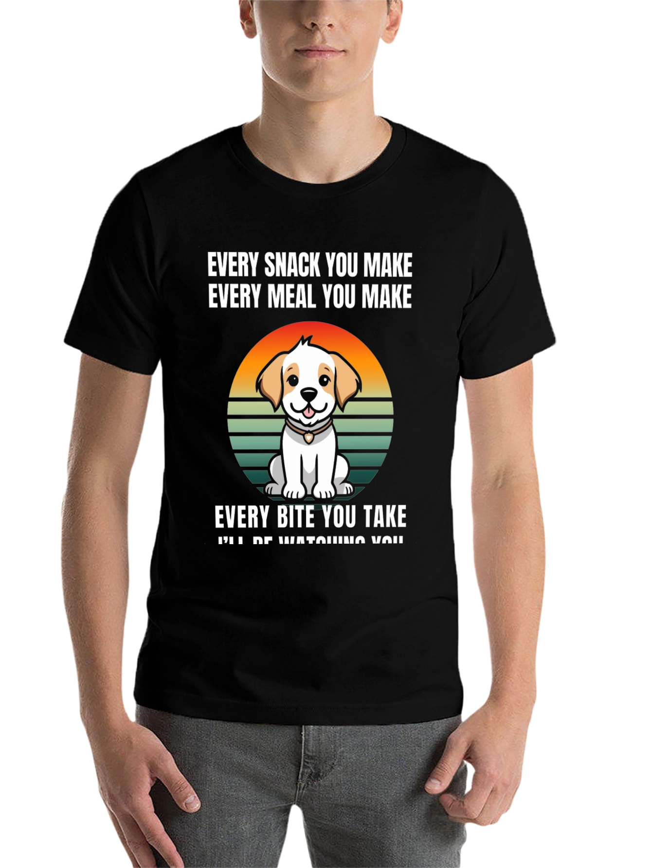 Black Dog Lover T-Shirt - Every Snack You Make view 7
