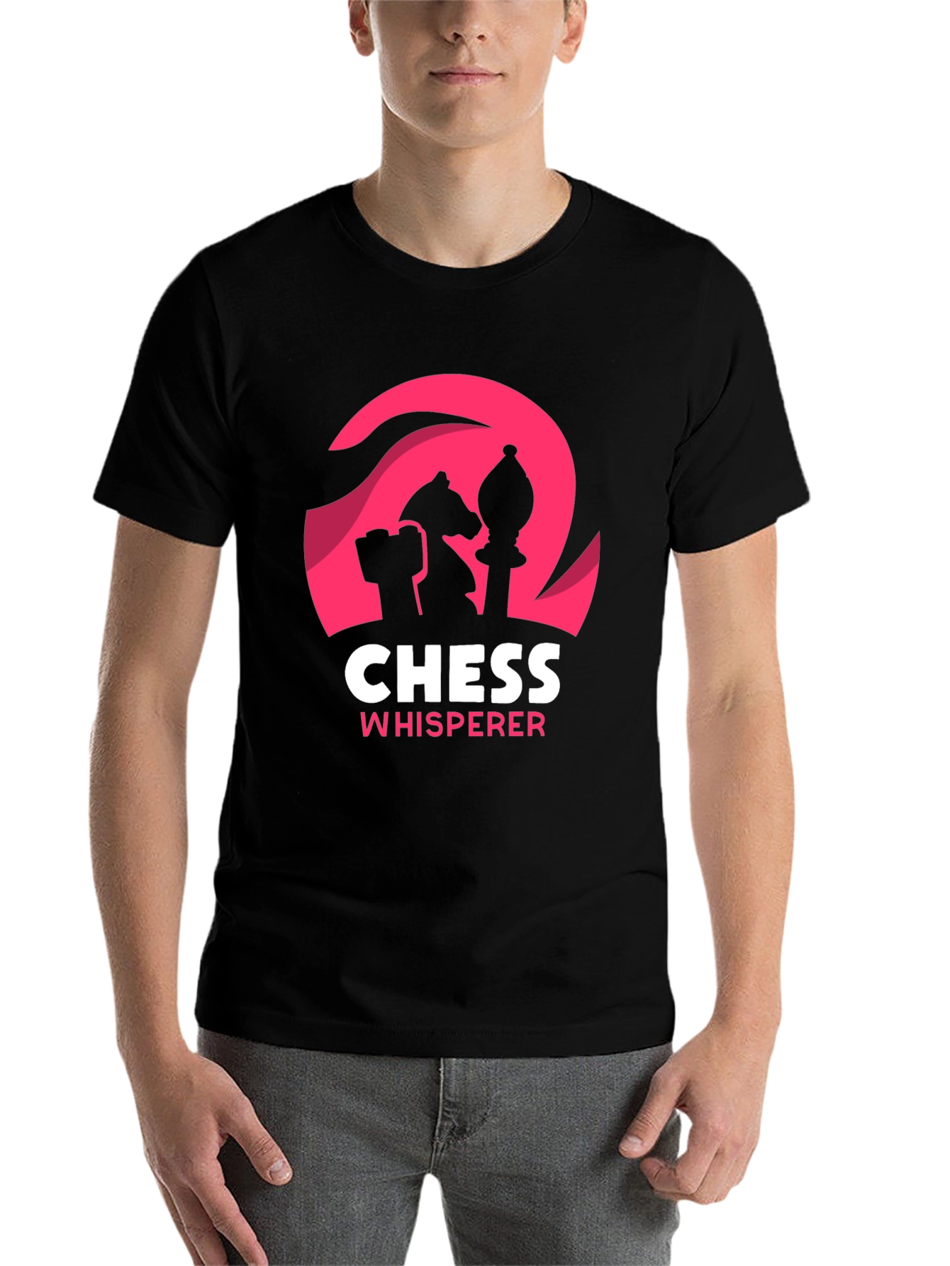 Black Chess Whisperer Black T-Shirt view 7