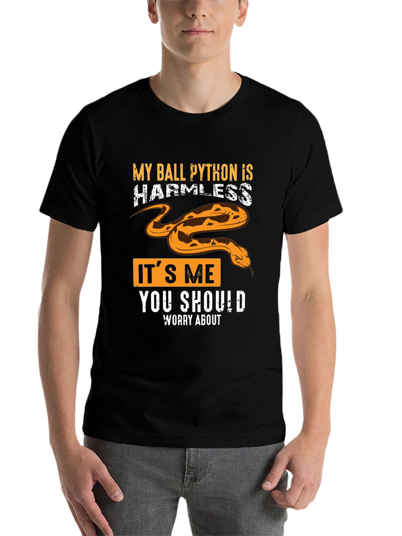 My Ball Python Is Harmless Graphic Tee - 7