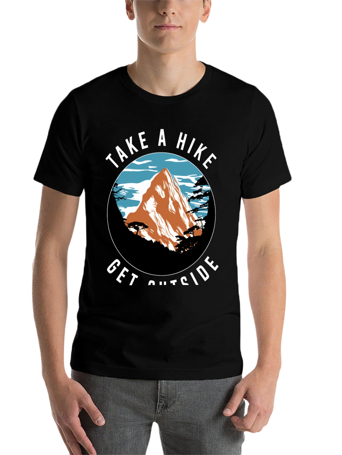 Black Take a Hike Tee - Nature Adventure Shirt view 7