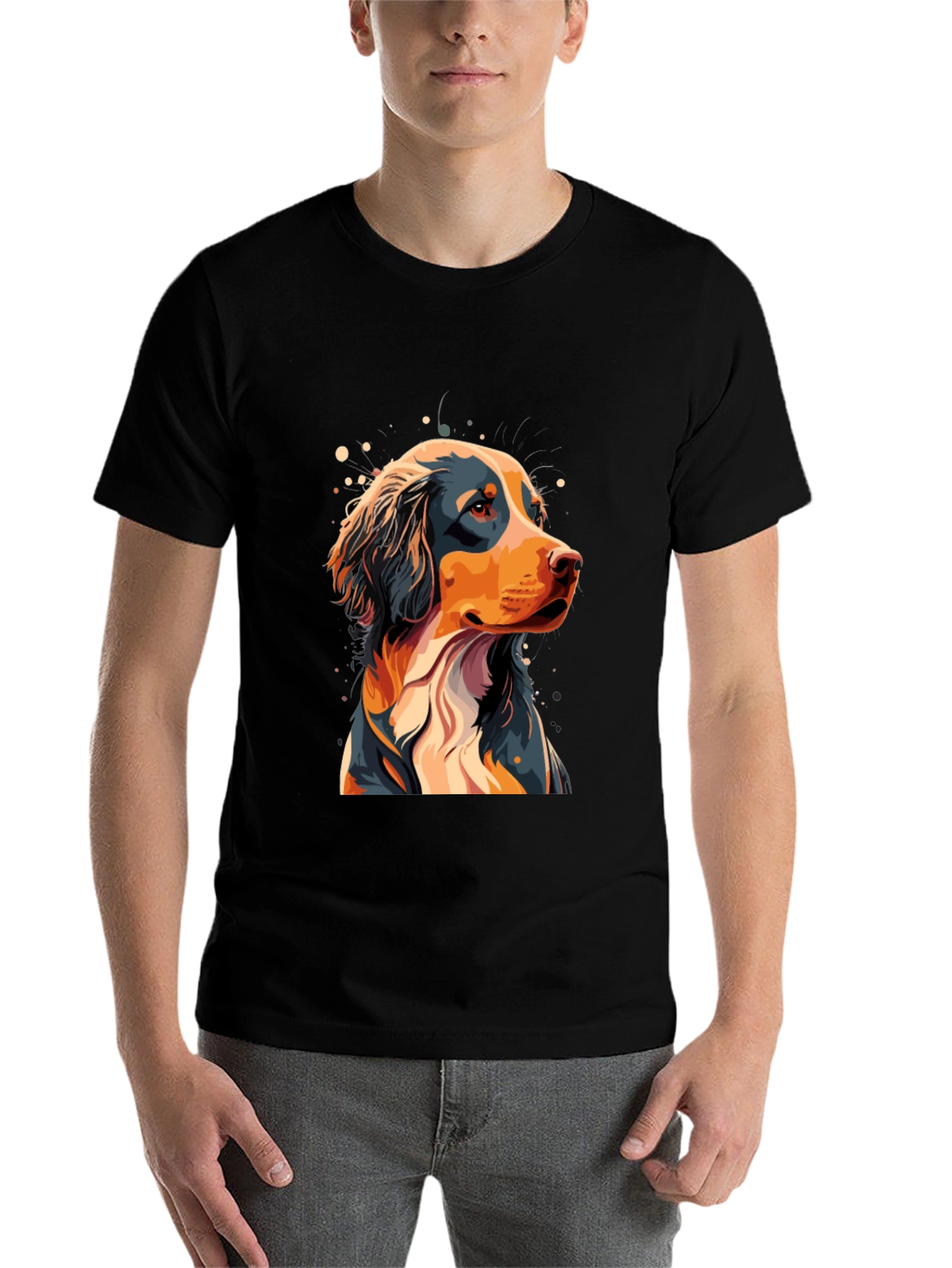 Black Dog Graphic Tee - Black T-Shirt view 7