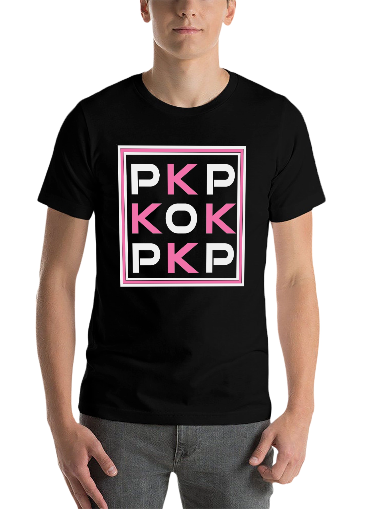 Black PKP KOK PKP Graphic Tee - Black Cotton T-Shirt view 7