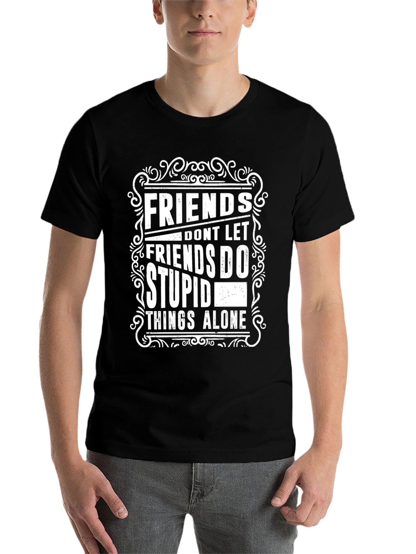 Black Friends Don't Let Friends T-Shirt view 7