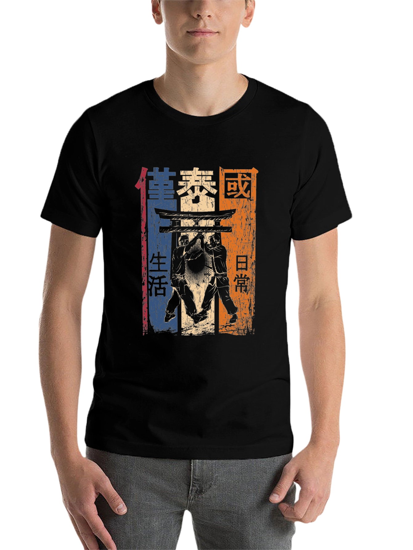 Black Vintage Thai Boxing T-Shirt view 7