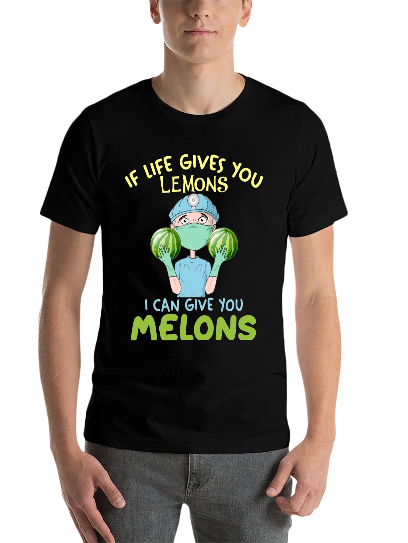 Black If Life Gives You Lemons T-Shirt view 7