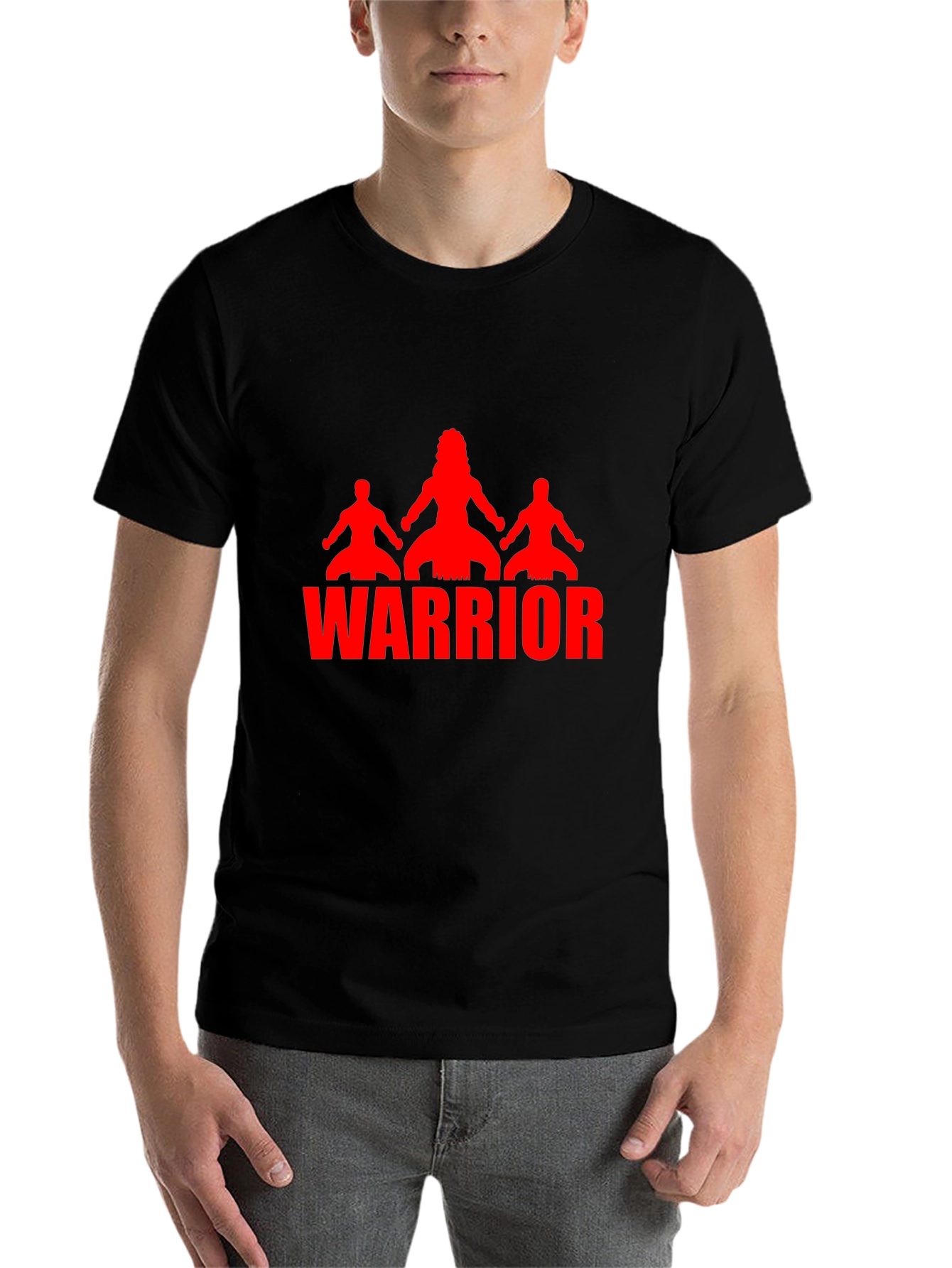 Black Warrior Graphic Black T-Shirt - Men's view 7
