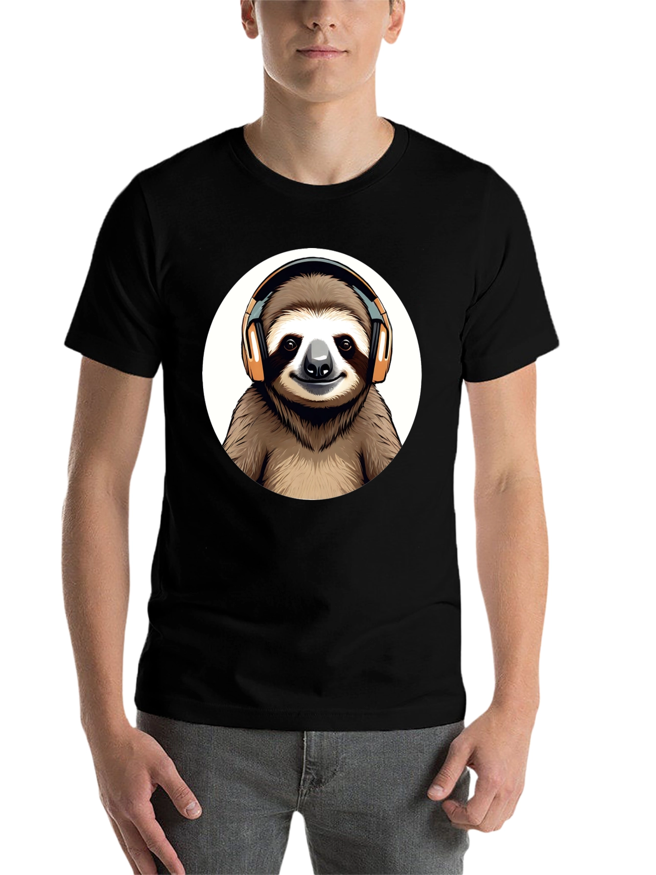 Black Sloth DJ Graphic Tee view 7