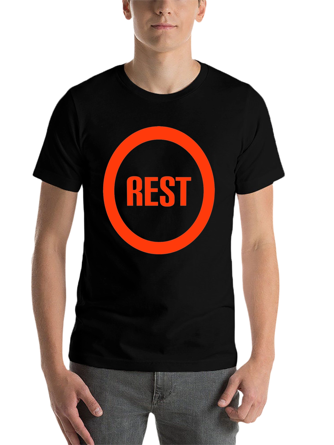 Black REST Graphic Tee - Casual Comfort view 7