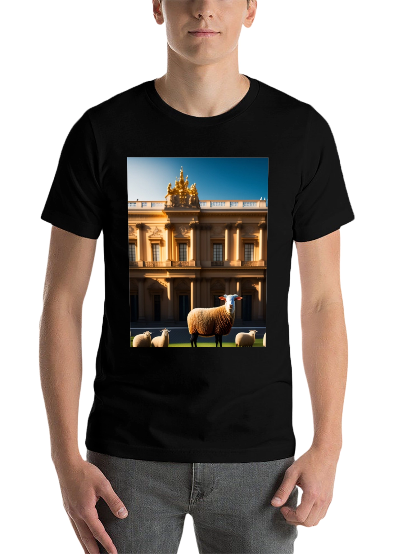Black Sheep and Mansion Graphic Tee view 7