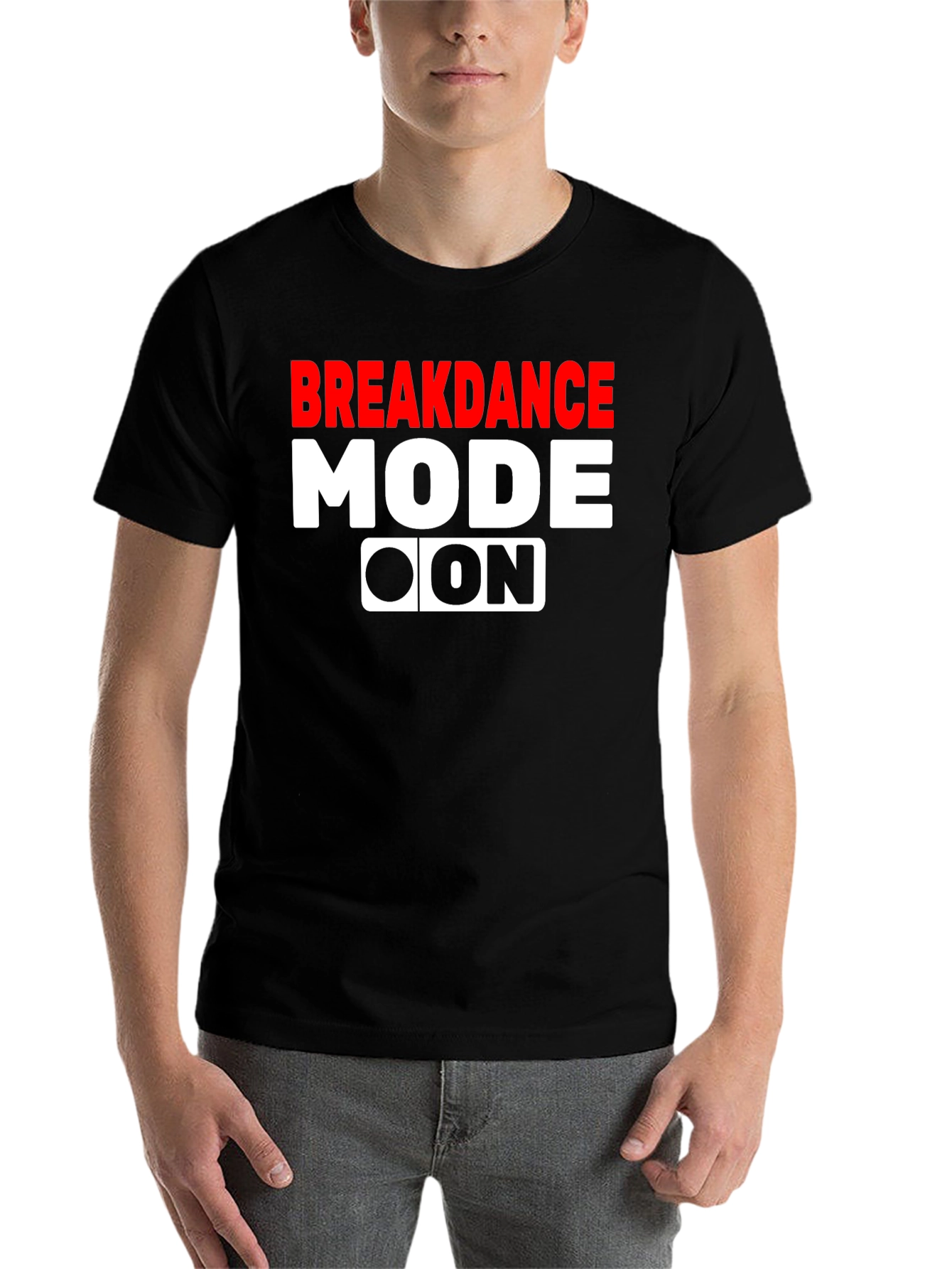 Black Breakdance Mode On Graphic Tee view 7