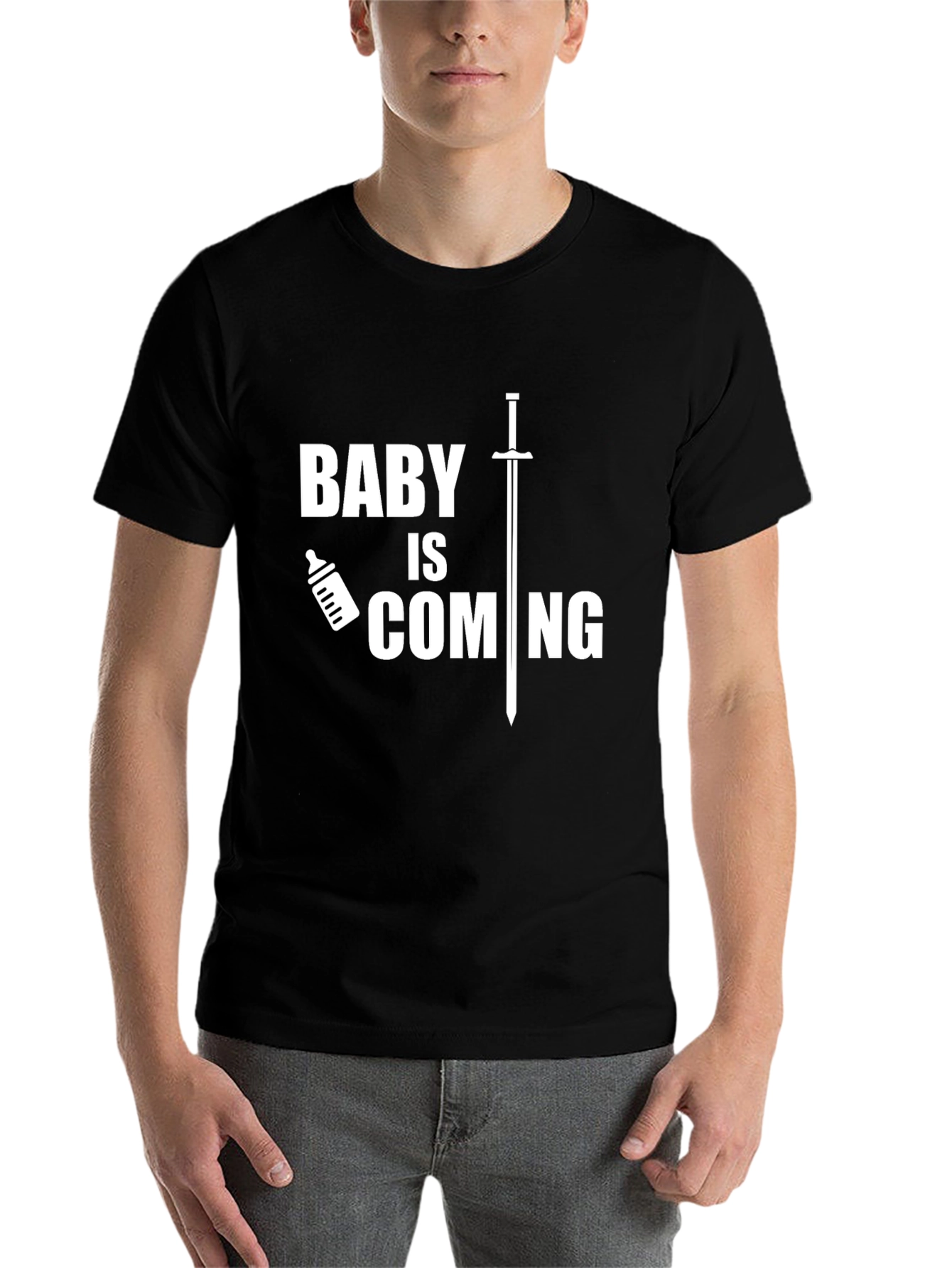 Black Baby Is Coming - Novelty T-Shirt view 7