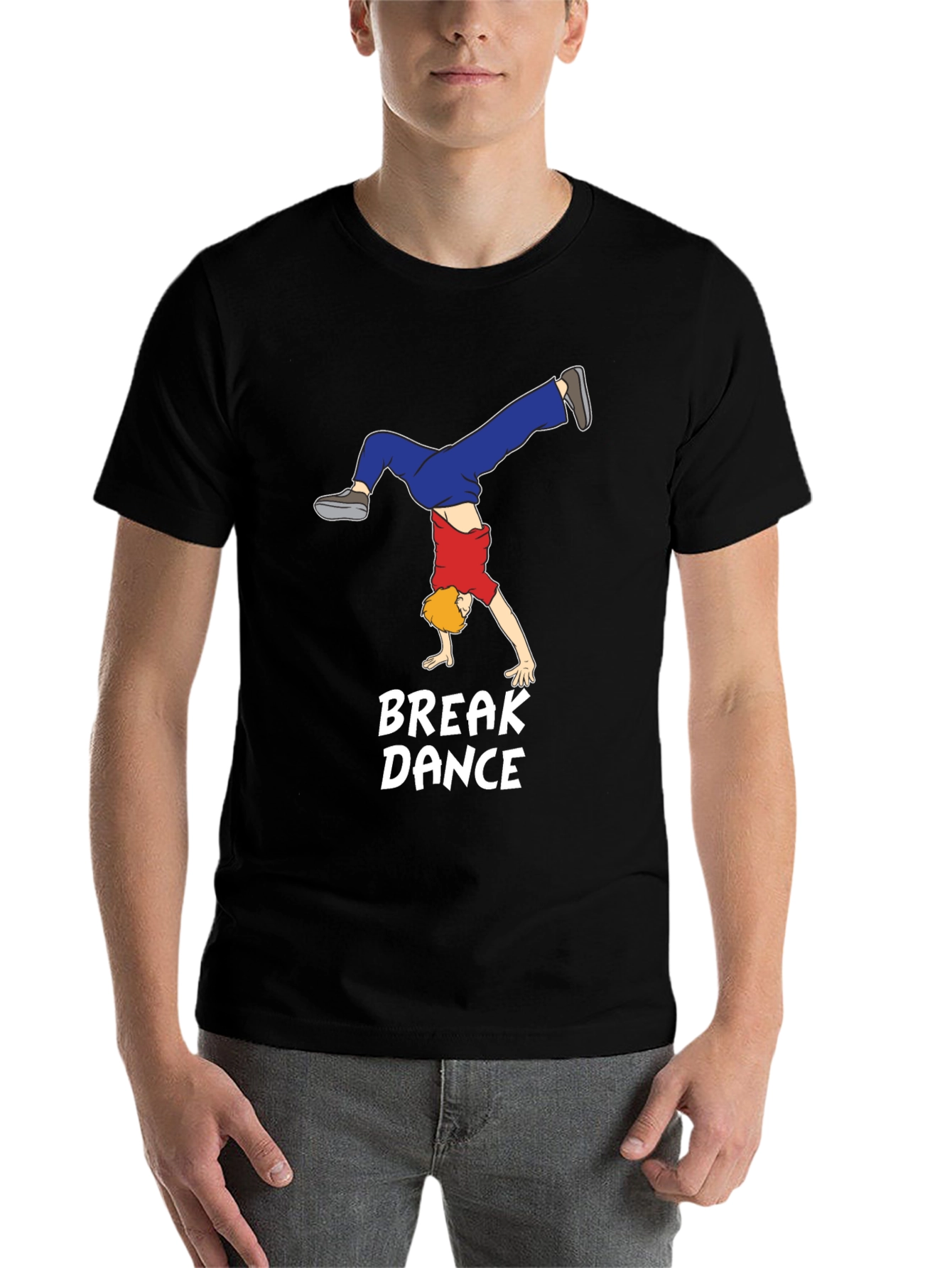 Black Break Dance T-Shirt: Stylish Cotton Tee for Dance Lovers view 7