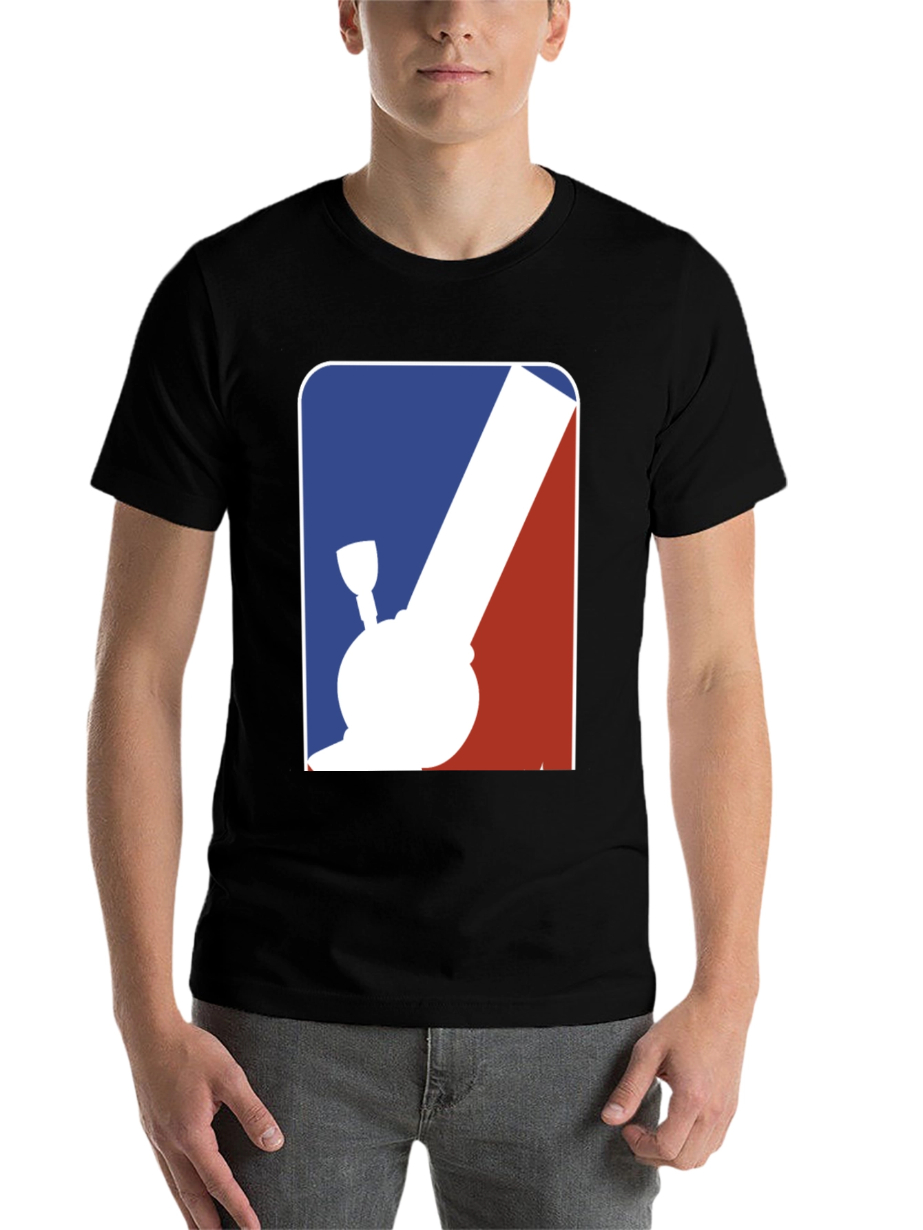 Black Novelty Bong Graphic Tee - Cool & Edgy T-Shirt view 7