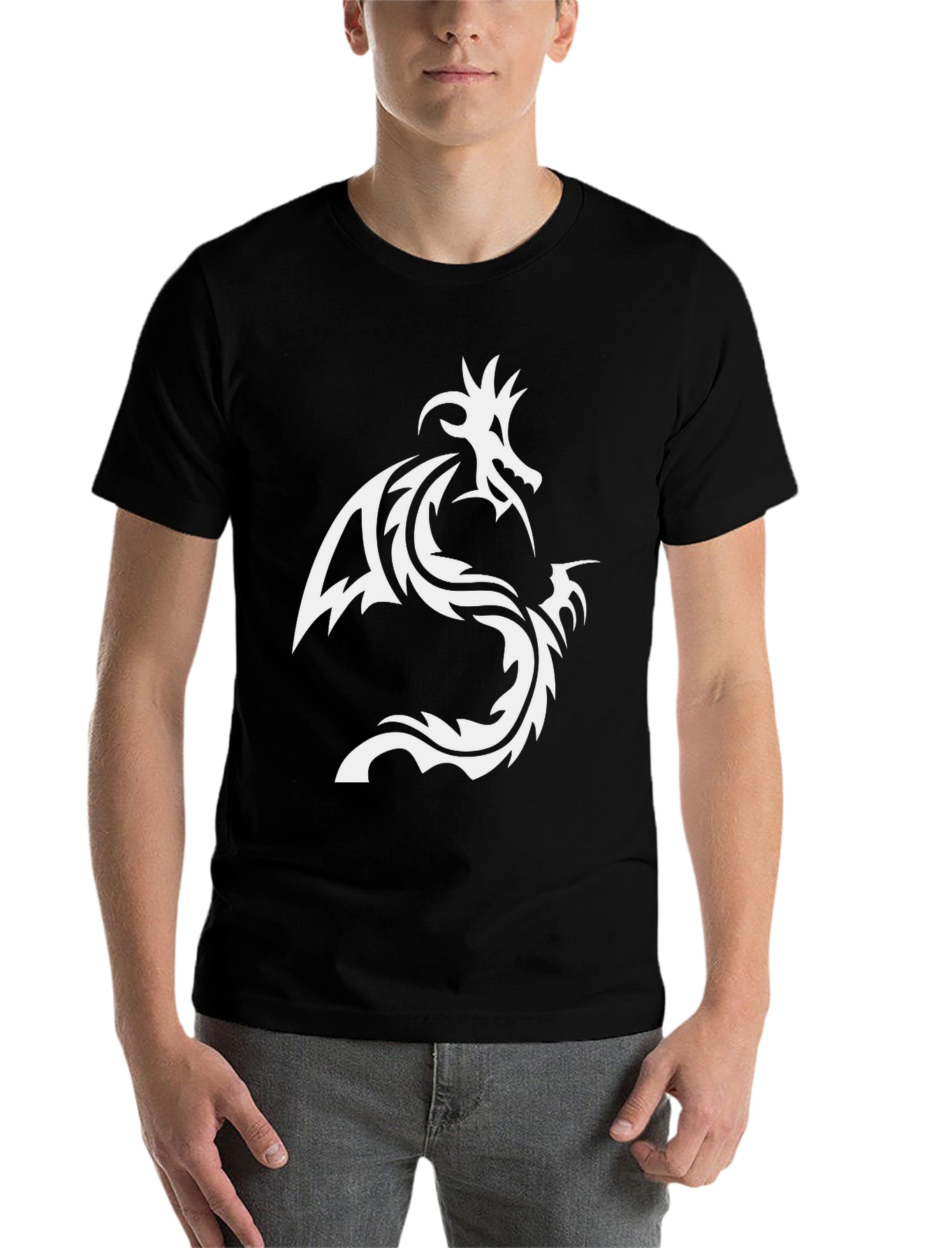 Black Dragon Graphic Black T-Shirt view 7