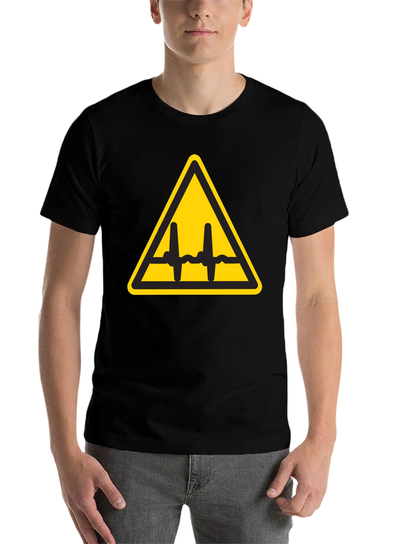 Black Voltage Hazard Graphic Tee - Black view 7