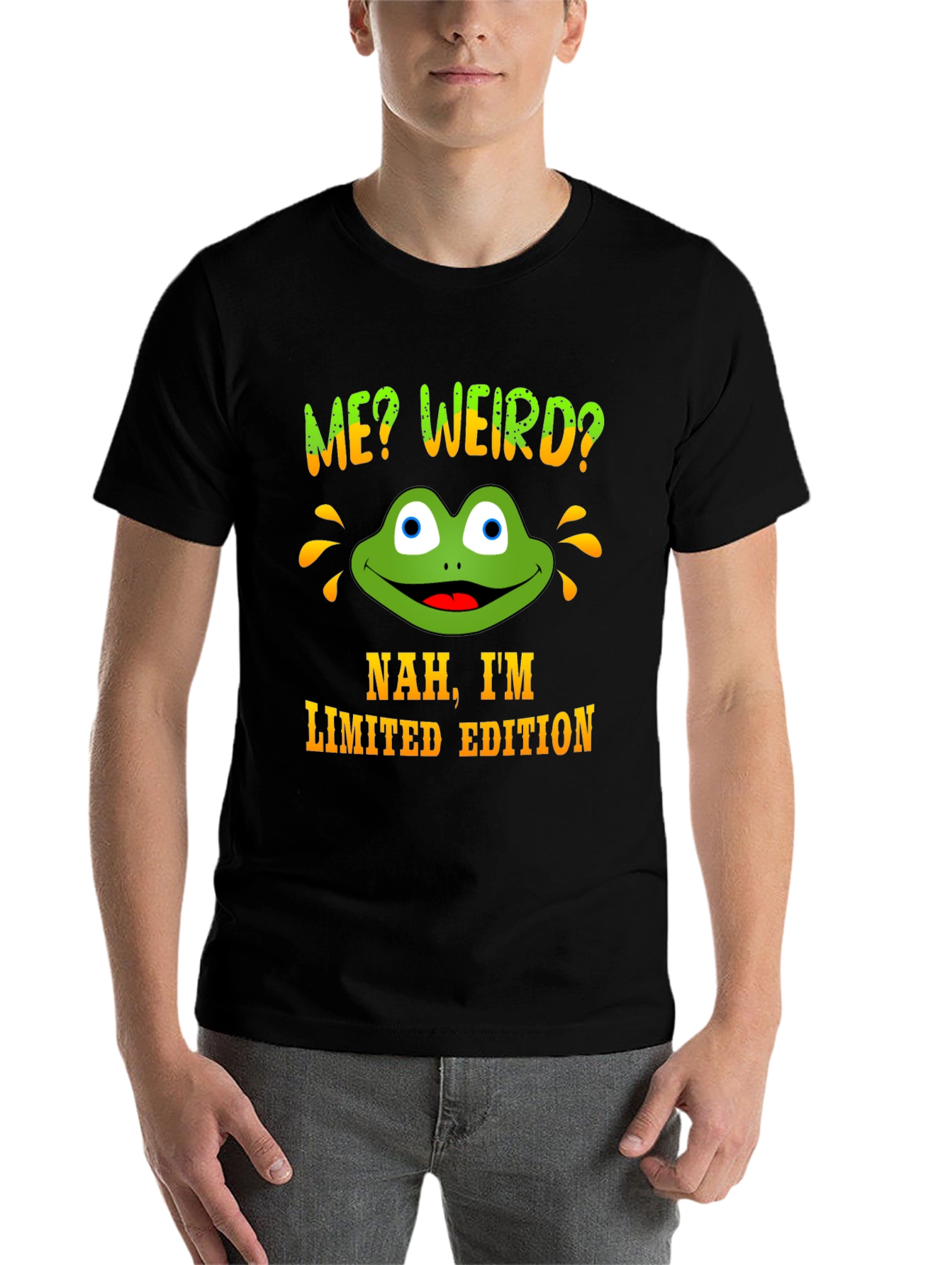 Black Me Weird? Frog Graphic Novelty Tee view 7