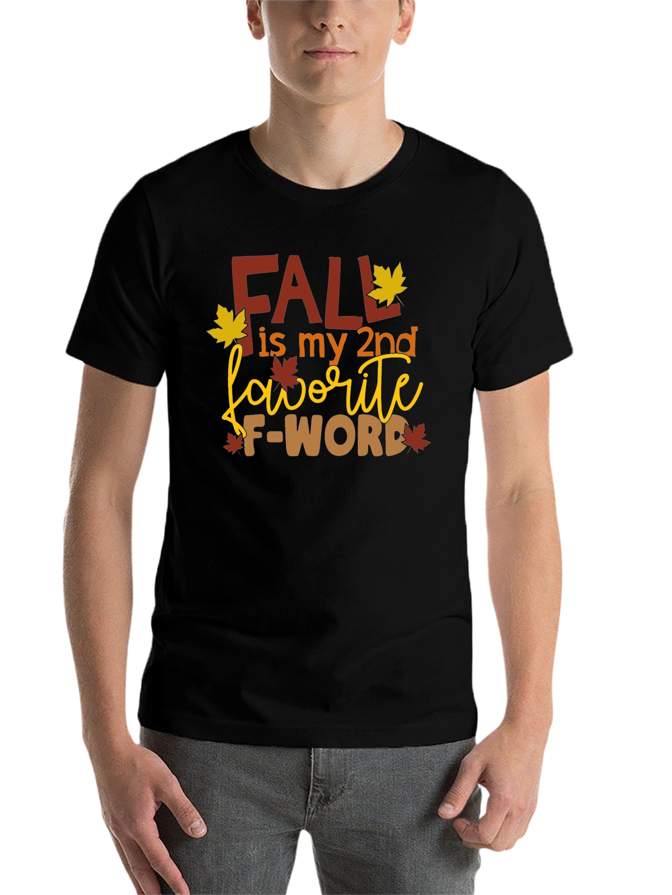 Black Fall My 2nd Favorite F-Word Graphic Tee view 7