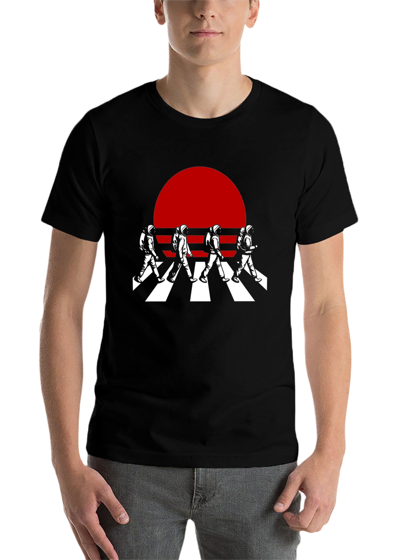 Black Astronaut Abbey Road T-Shirt view 7