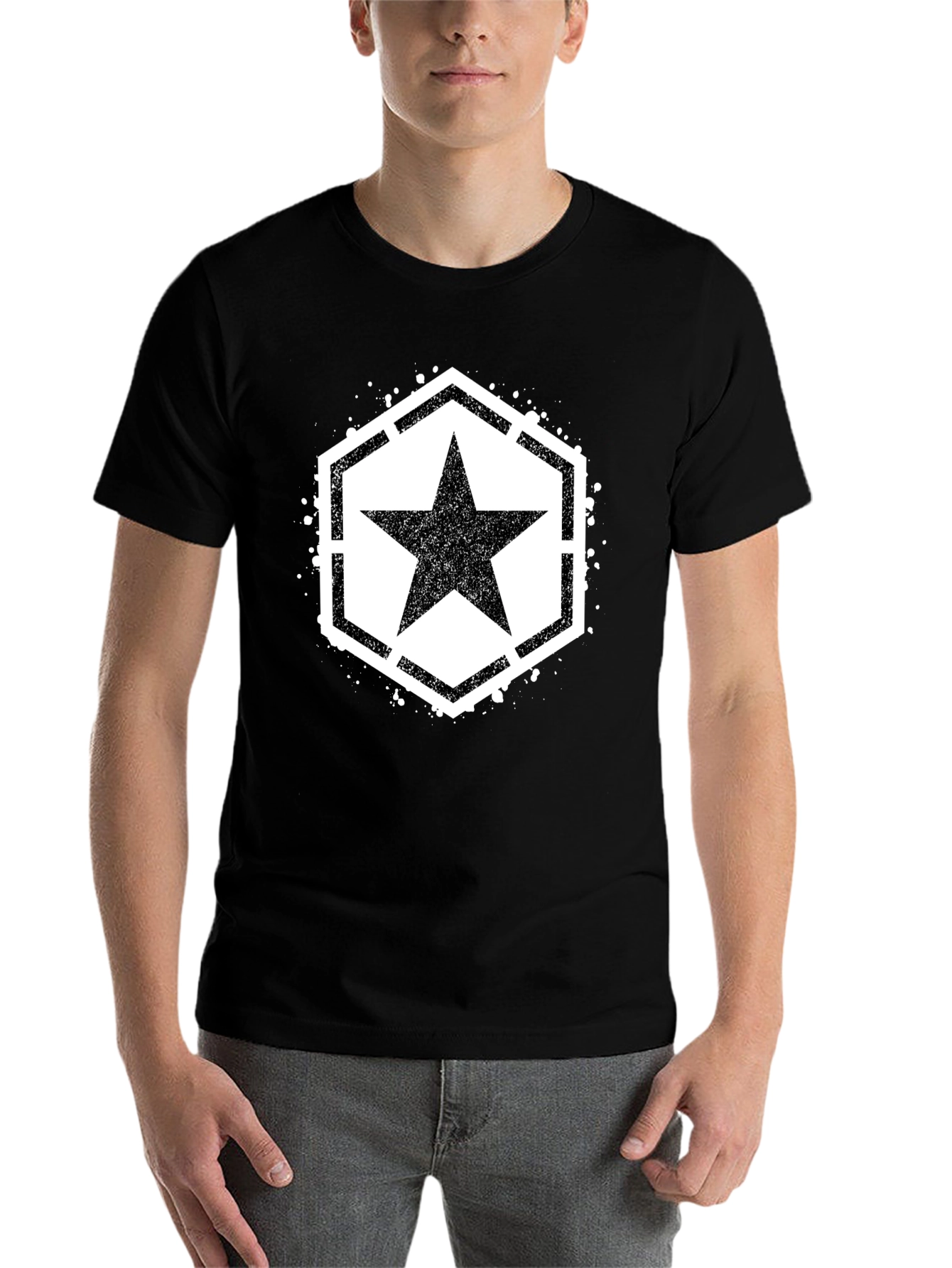 Black Star Graphic Black T-Shirt view 7