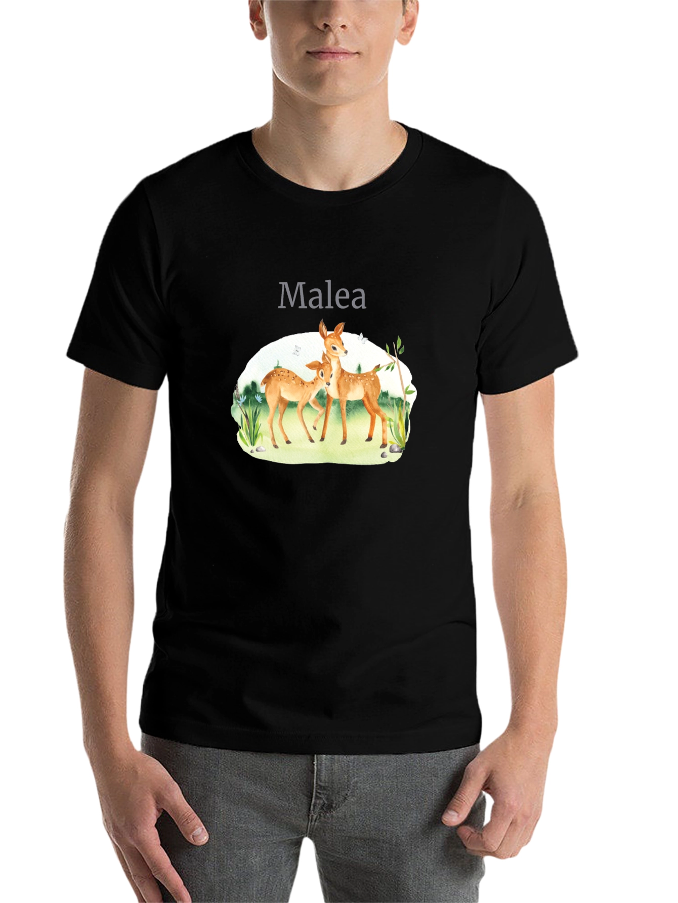 Black Deer Graphic Tee - Malea view 7