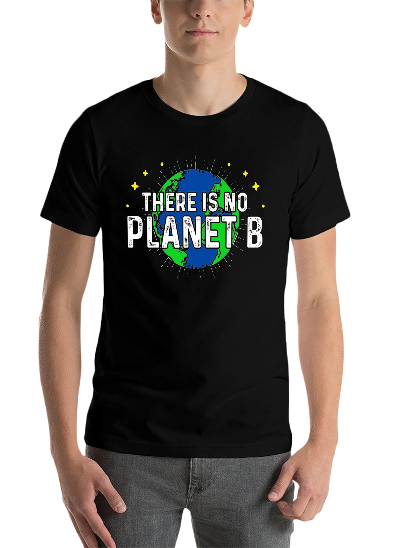 Black There Is No Planet B Graphic T-Shirt view 7