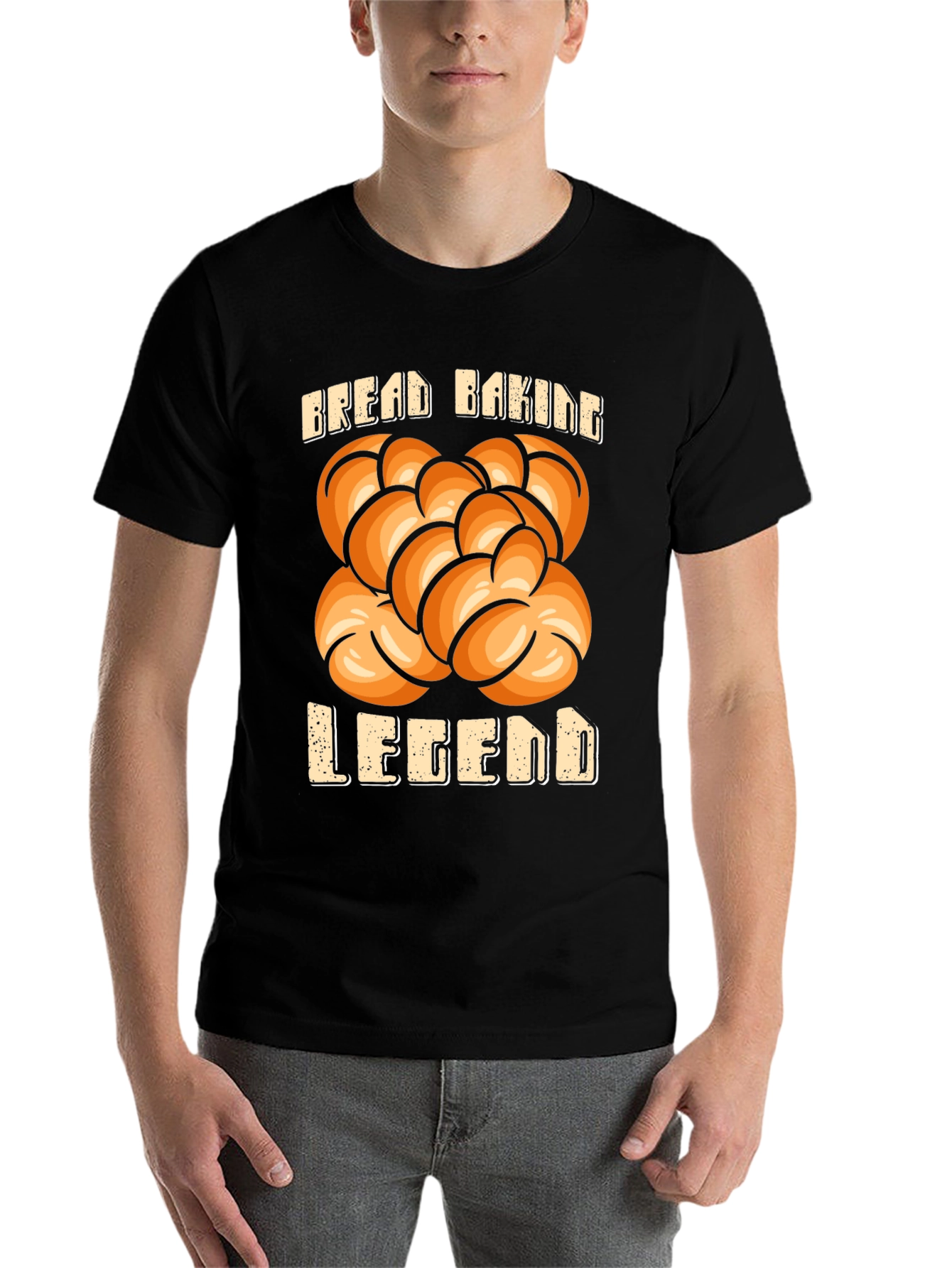 Black Bread Baking Legend T-Shirt, Funny Baker Tee view 7