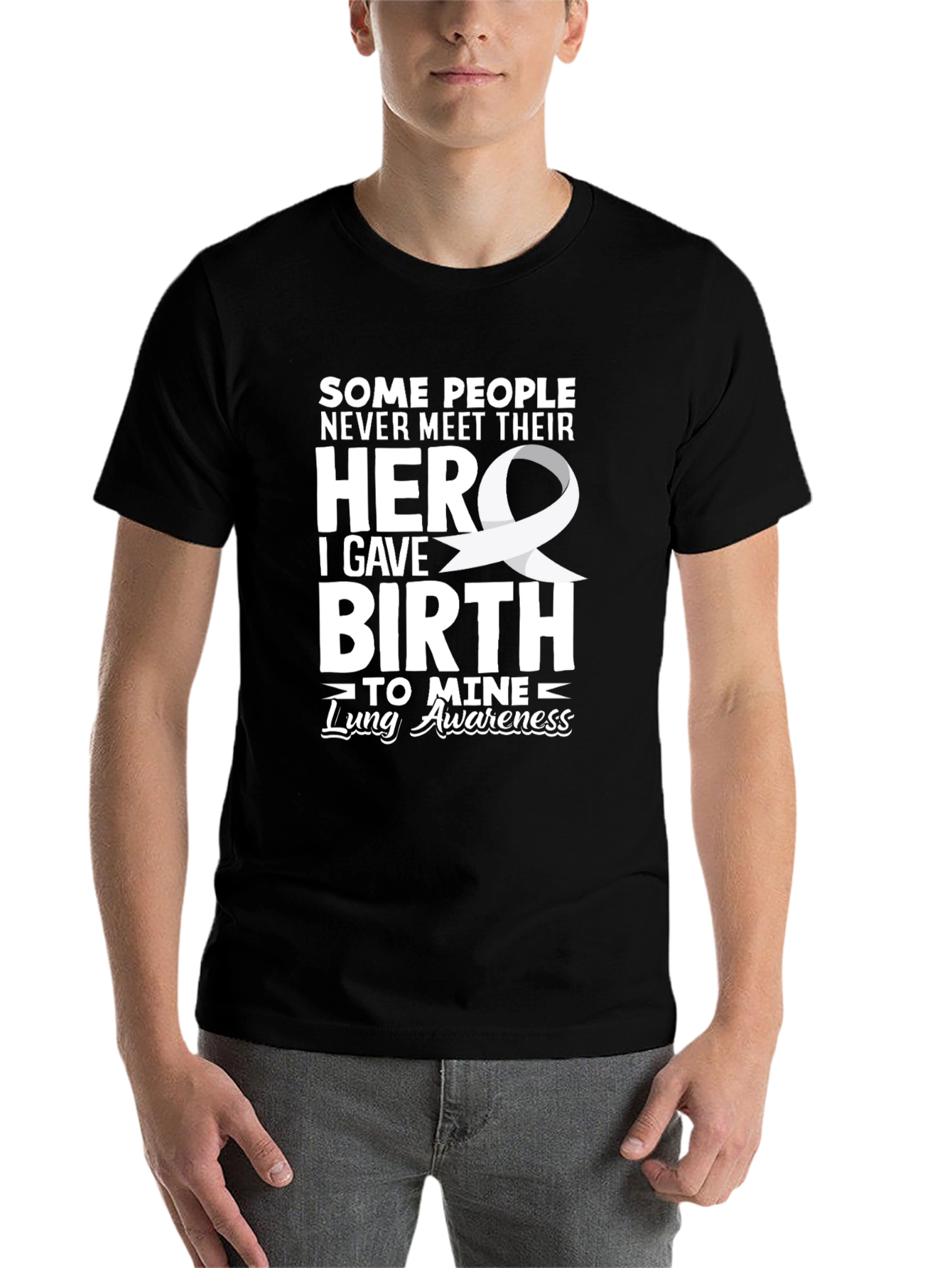 Black Lung Awareness Hero T-Shirt view 7