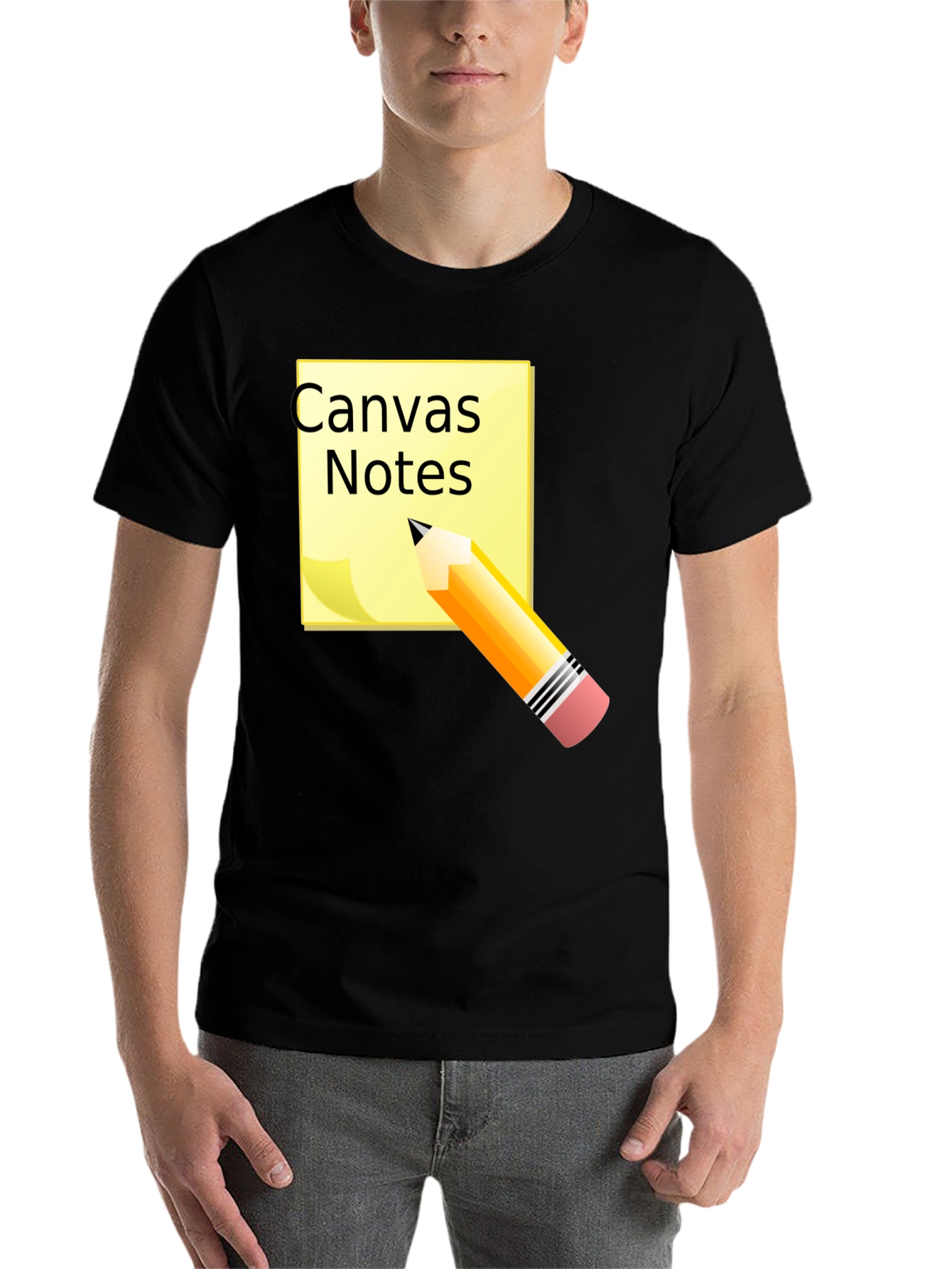 Black Canvas Notes Graphic Tee view 7