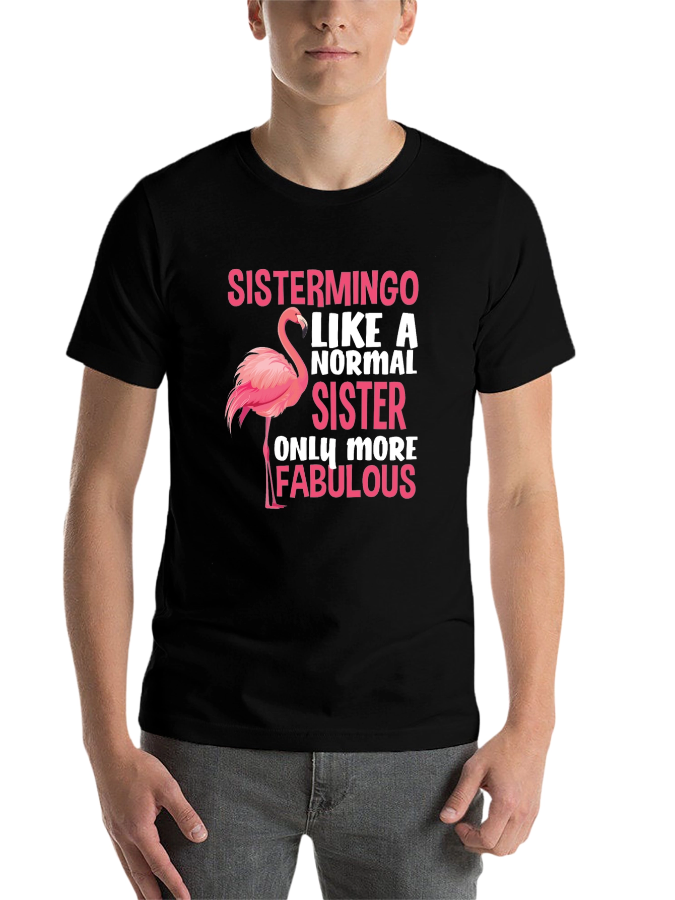 Sistermingo T-Shirt - Flamingo Sister Tee - 7