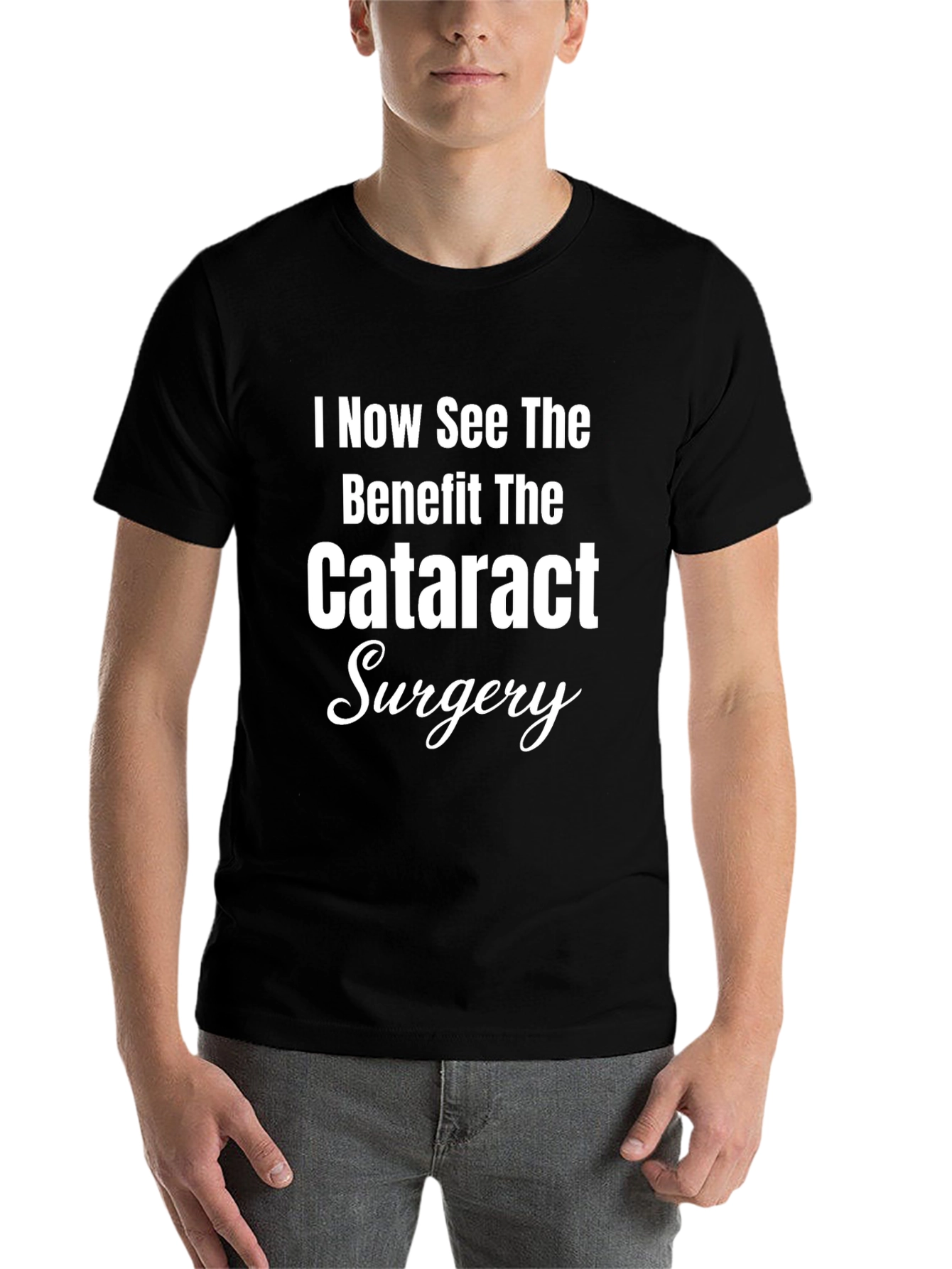 Black Cataract Surgery Benefit Novelty T-Shirt view 7