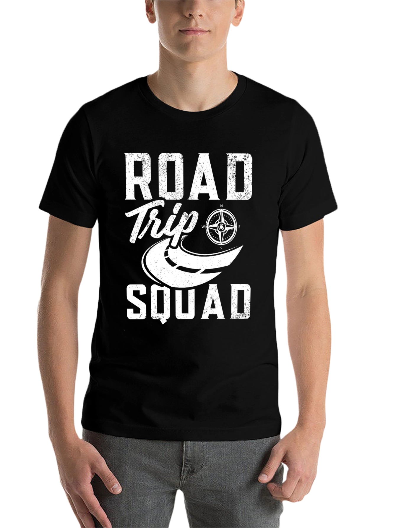 Black Road Trip Squad T-Shirt view 7