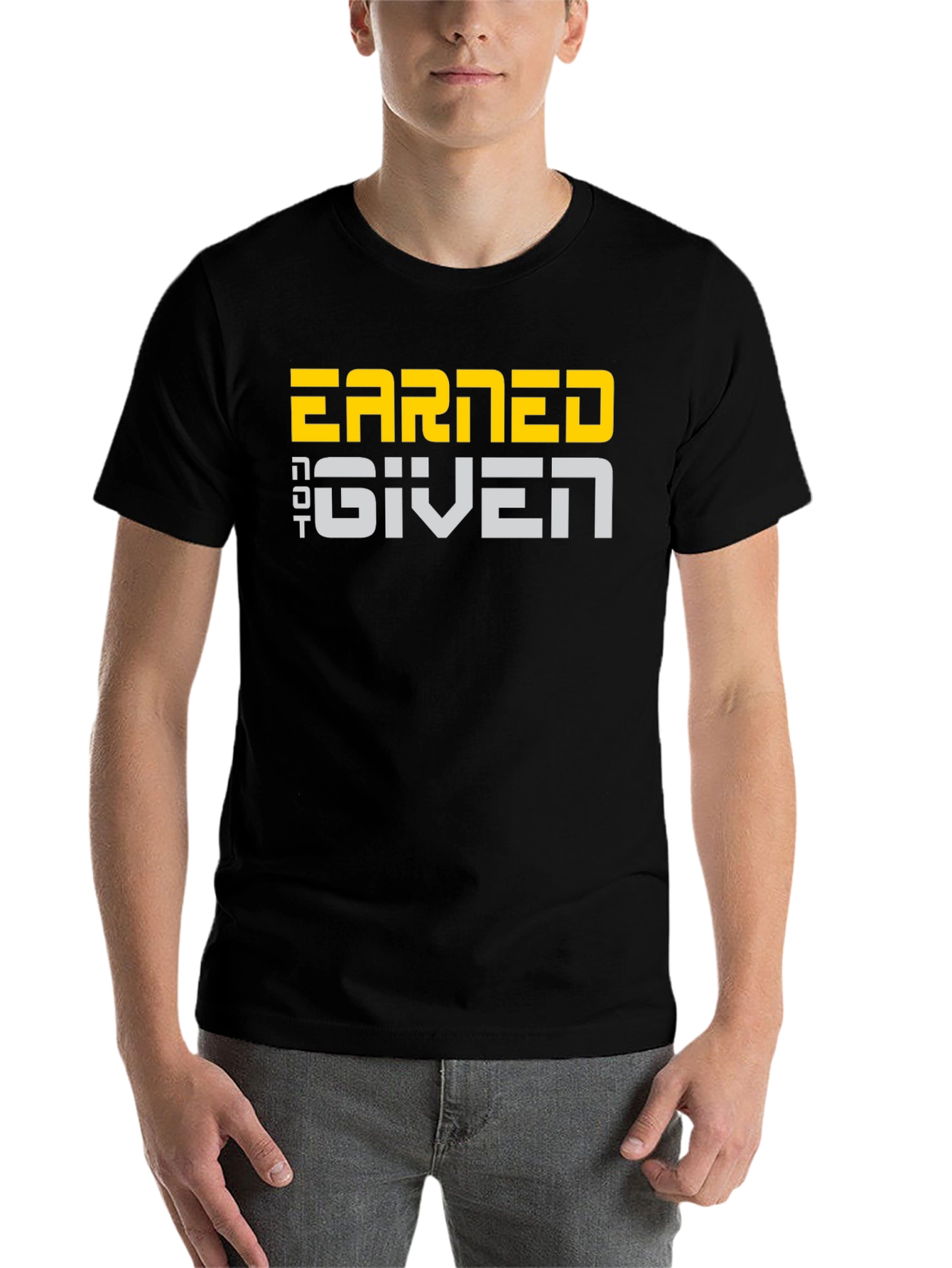 Black Earned Not Given Graphic T-Shirt view 7