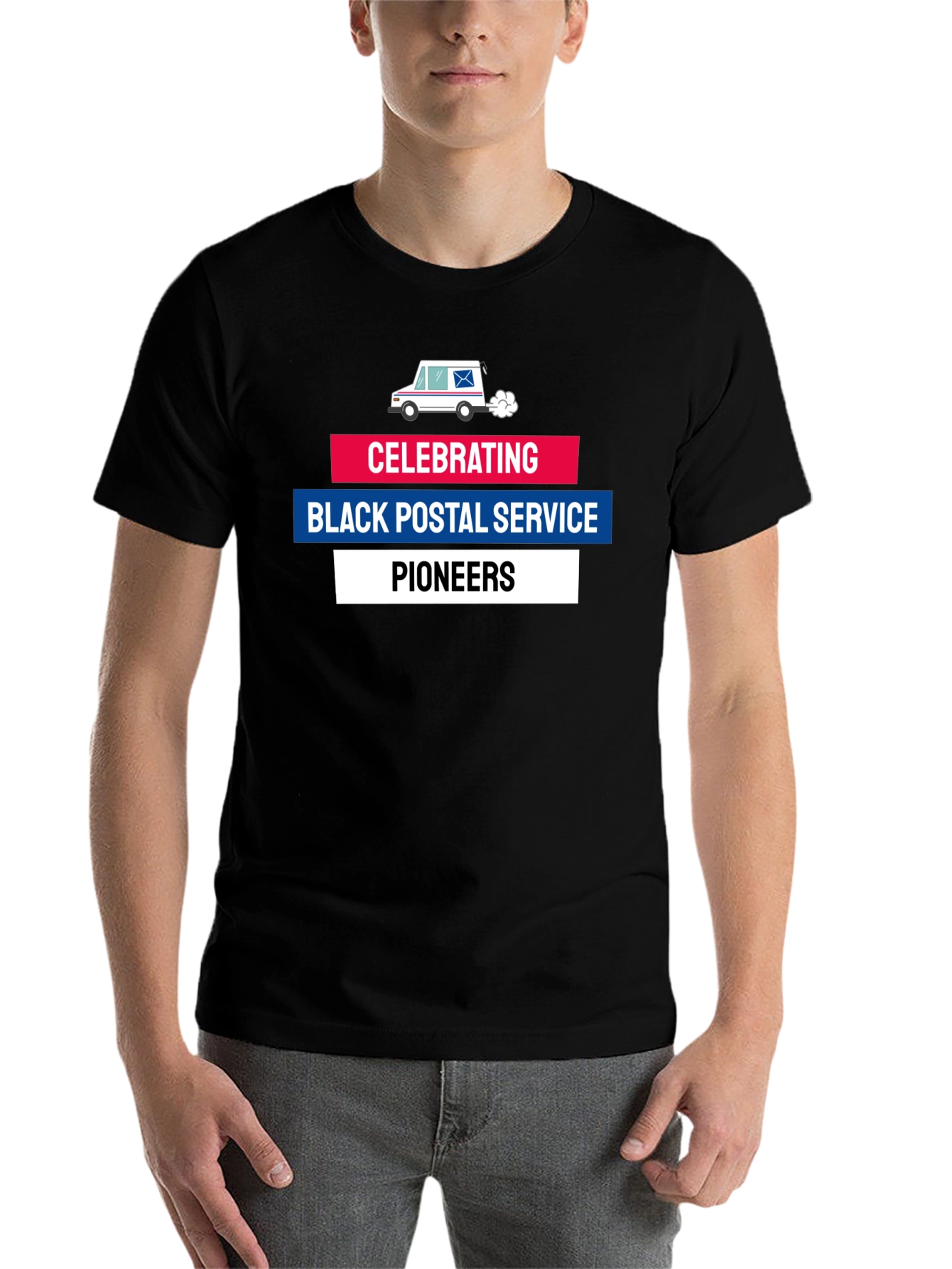 Black Postal Service Pioneers T-Shirt - 7