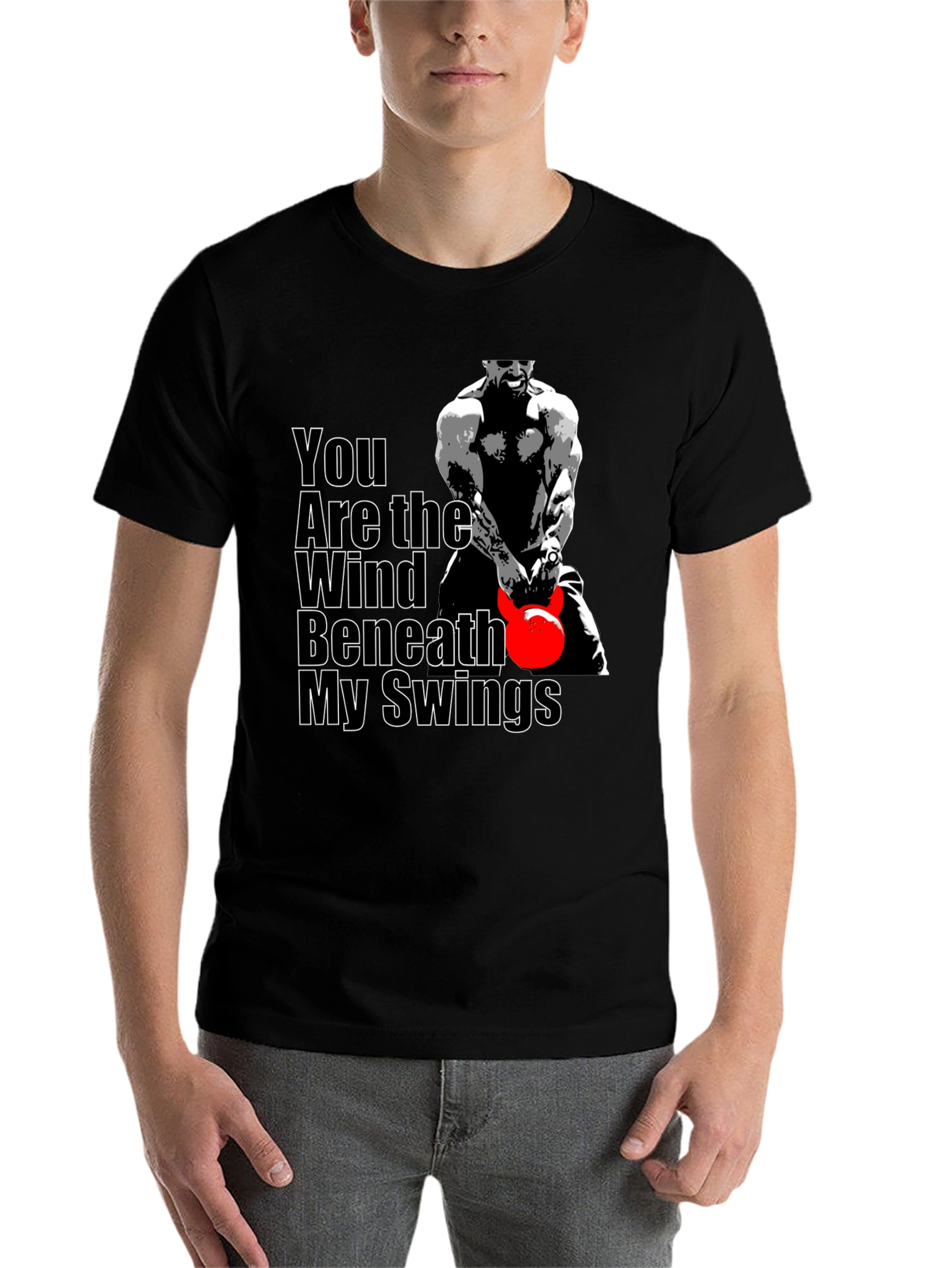 Black You Are the Wind Beneath My Swings Graphic T-Shirt view 7