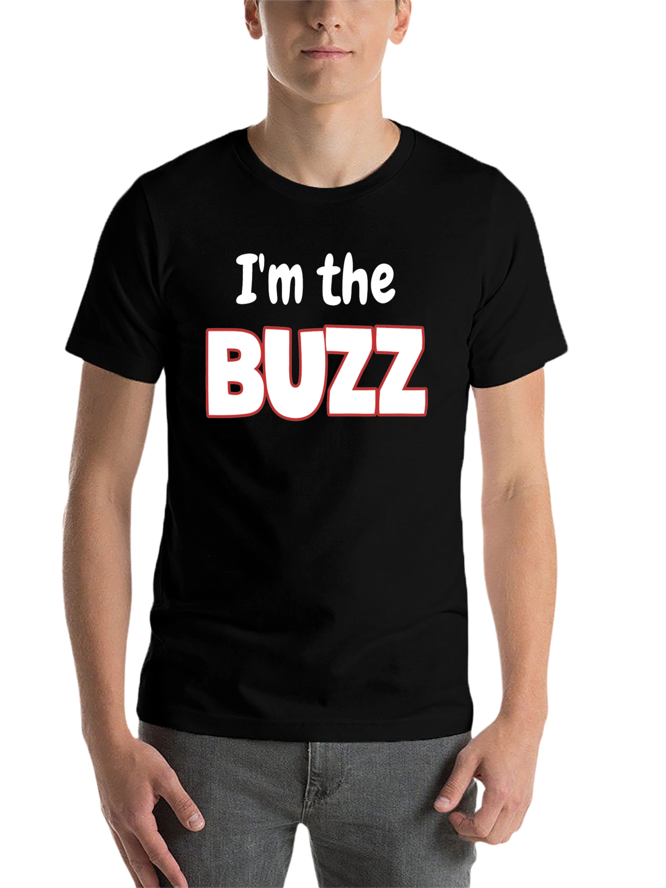 Black I'm the Buzz T-Shirt - Funny Novelty Tee view 7