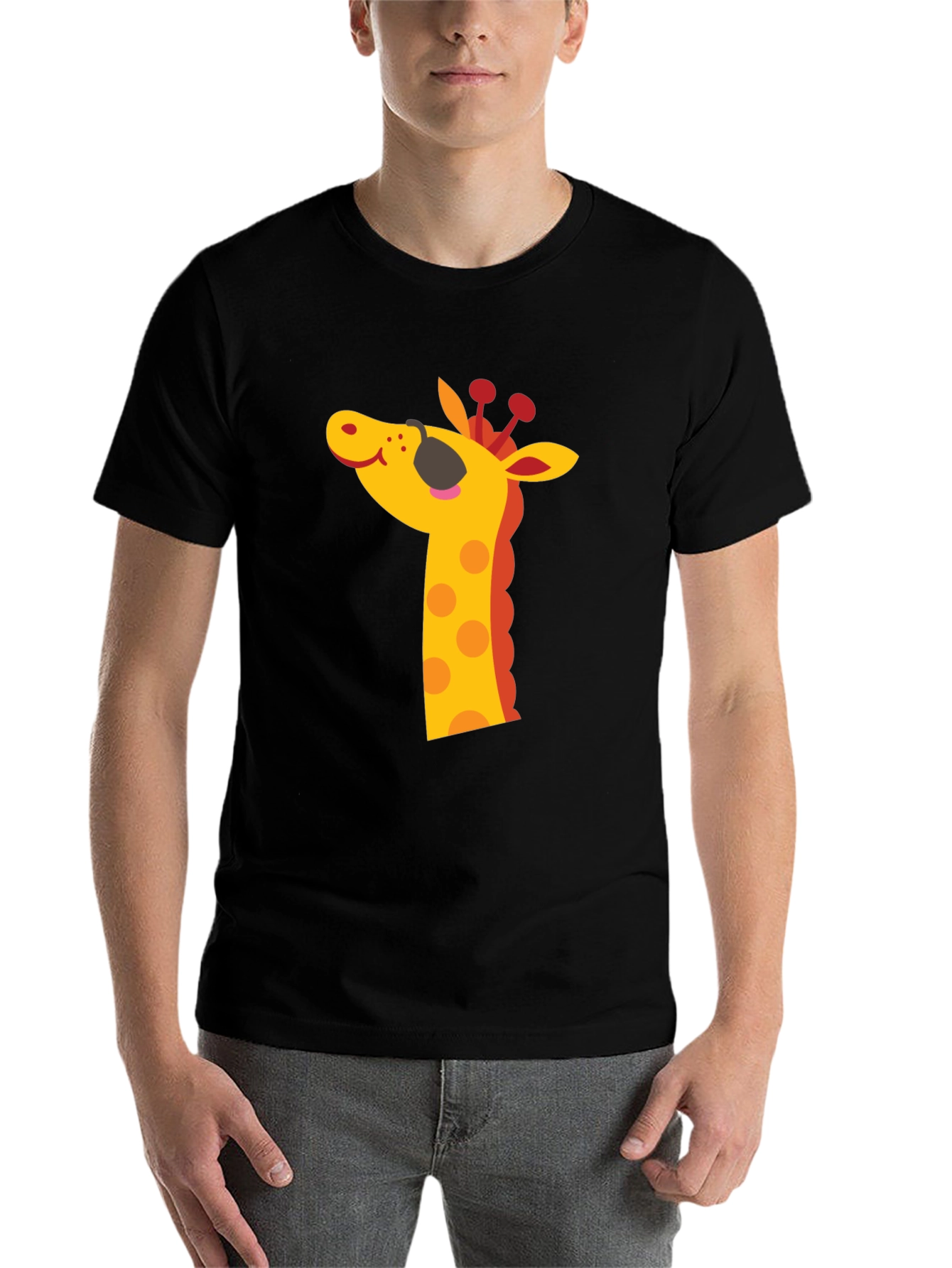 Black Black Giraffe T-Shirt view 7
