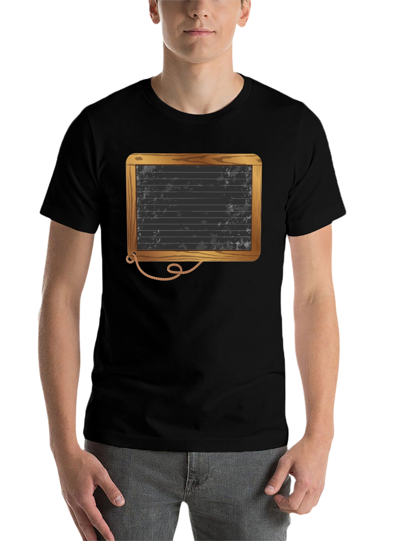 Novelty Blackboard Graphic Tee - Vintage Style - 7
