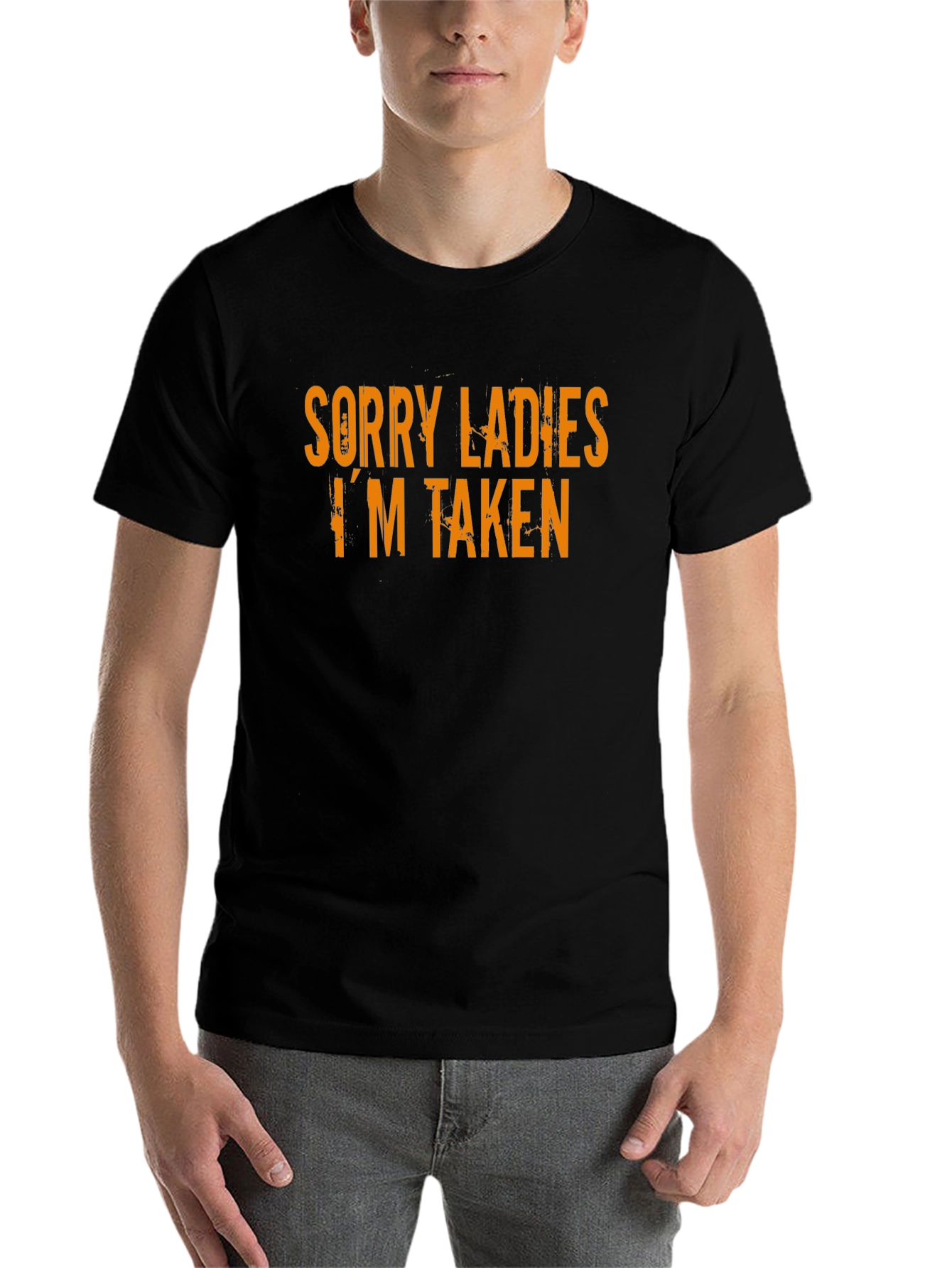 Black Sorry Ladies I'm Taken T-Shirt view 7