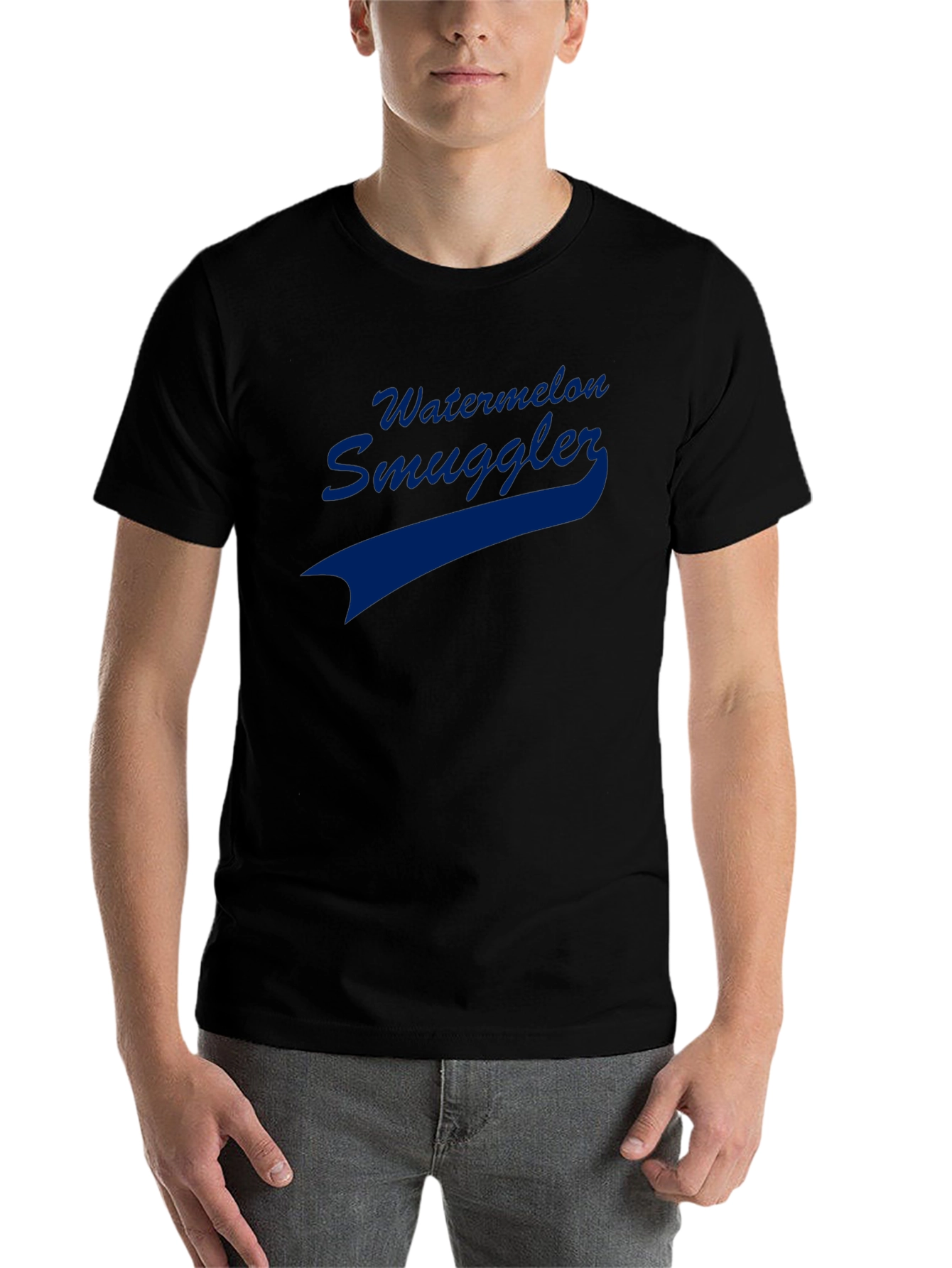 Black Watermelon Smuggler Graphic T-Shirt view 7