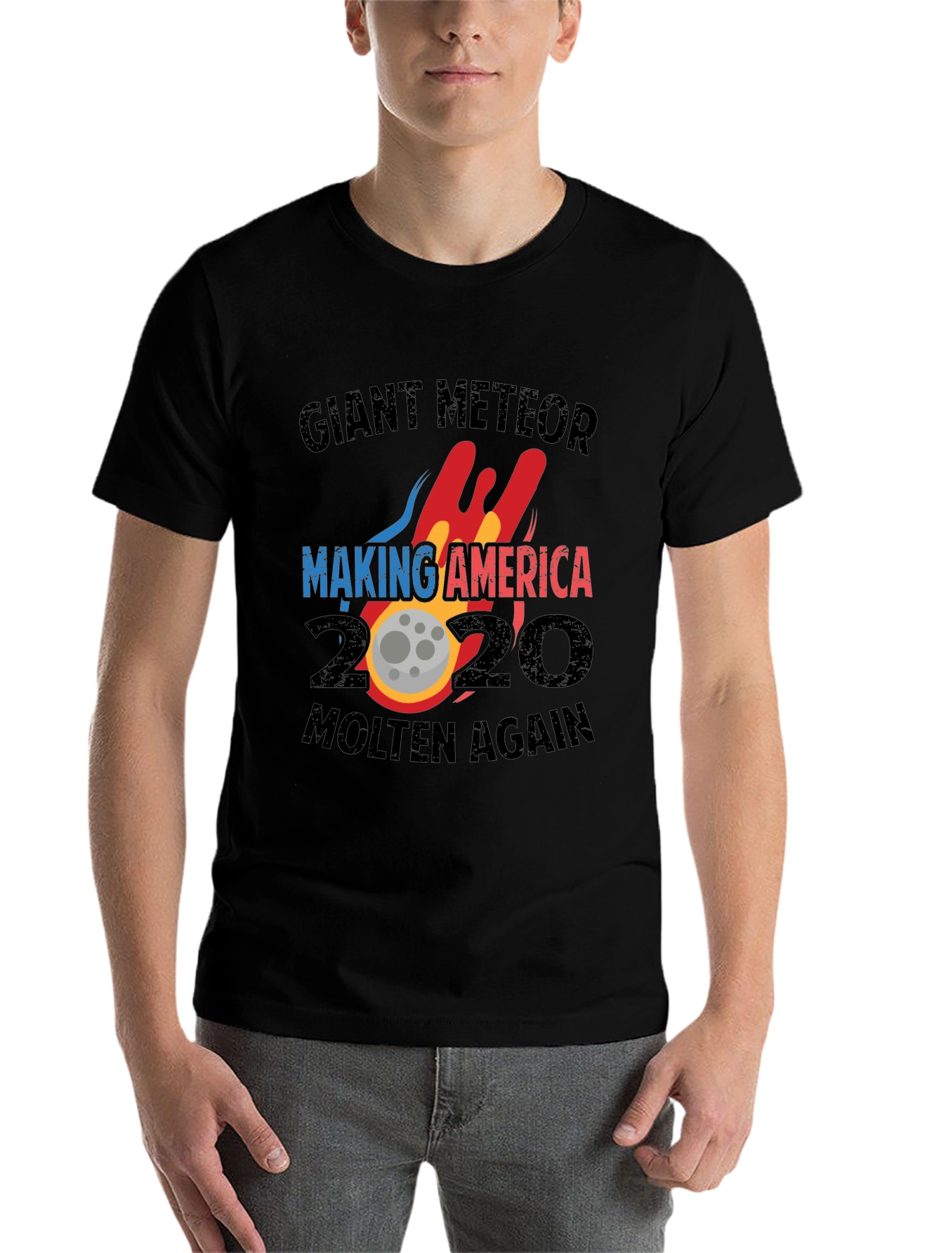 Black Giant Meteor Making America Molten Again 2020 T-Shirt view 7