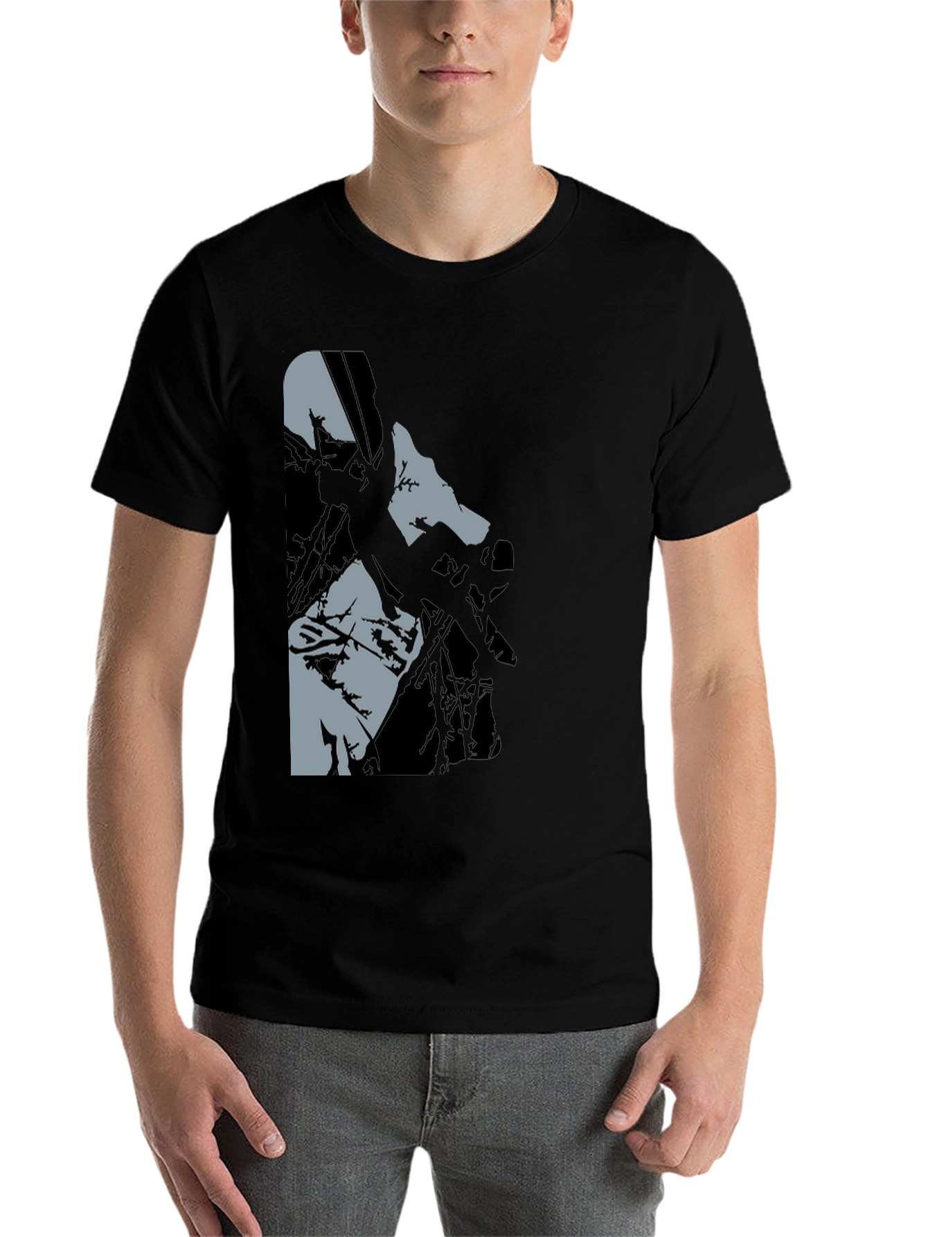 Black Black Graphic Tee: Climbing Silhouette view 7