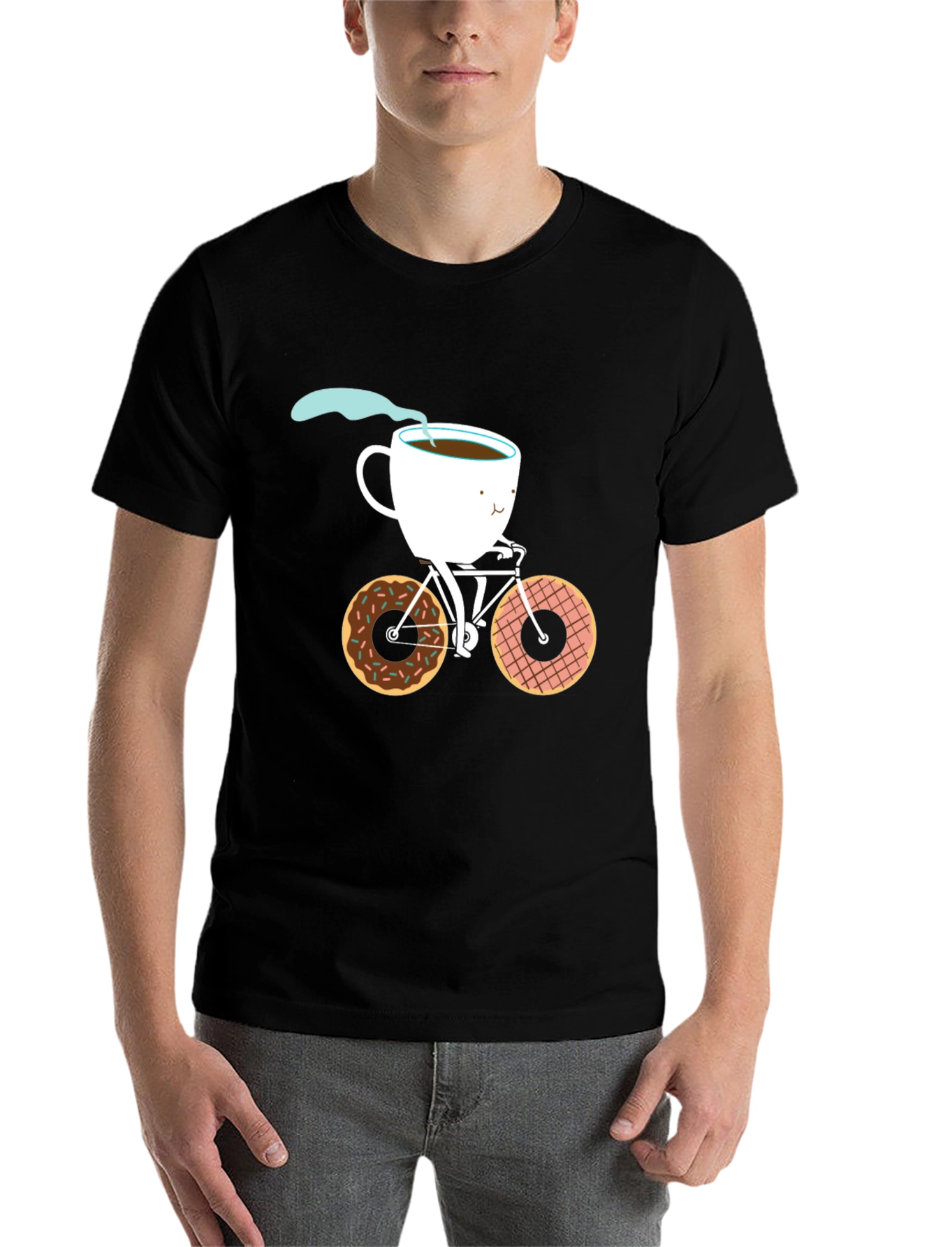 Black Coffee & Donuts Cycle T-Shirt view 7