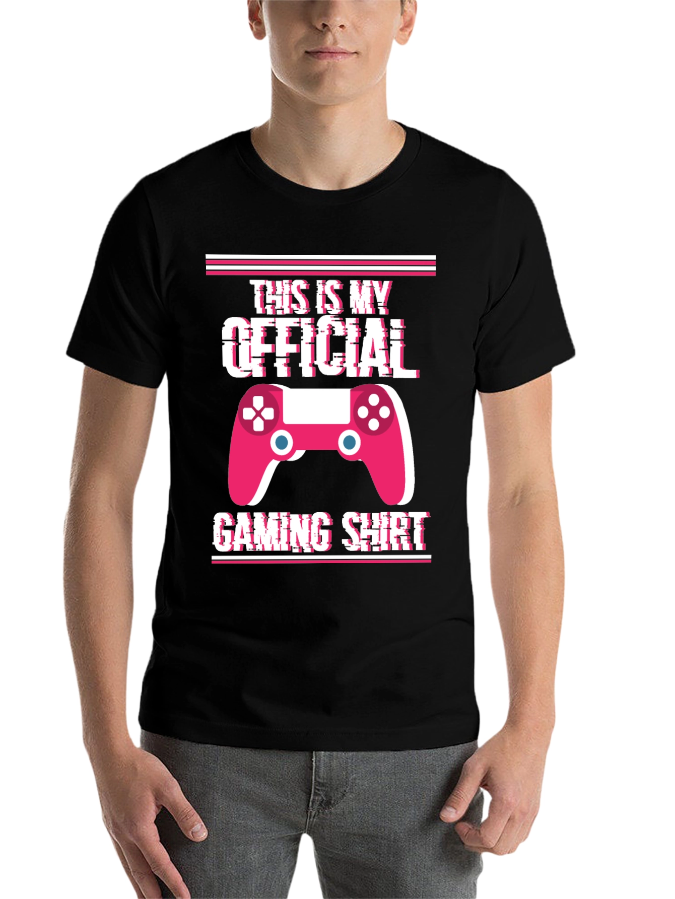 Black Official Gaming Shirt - Gamer T-Shirt view 7